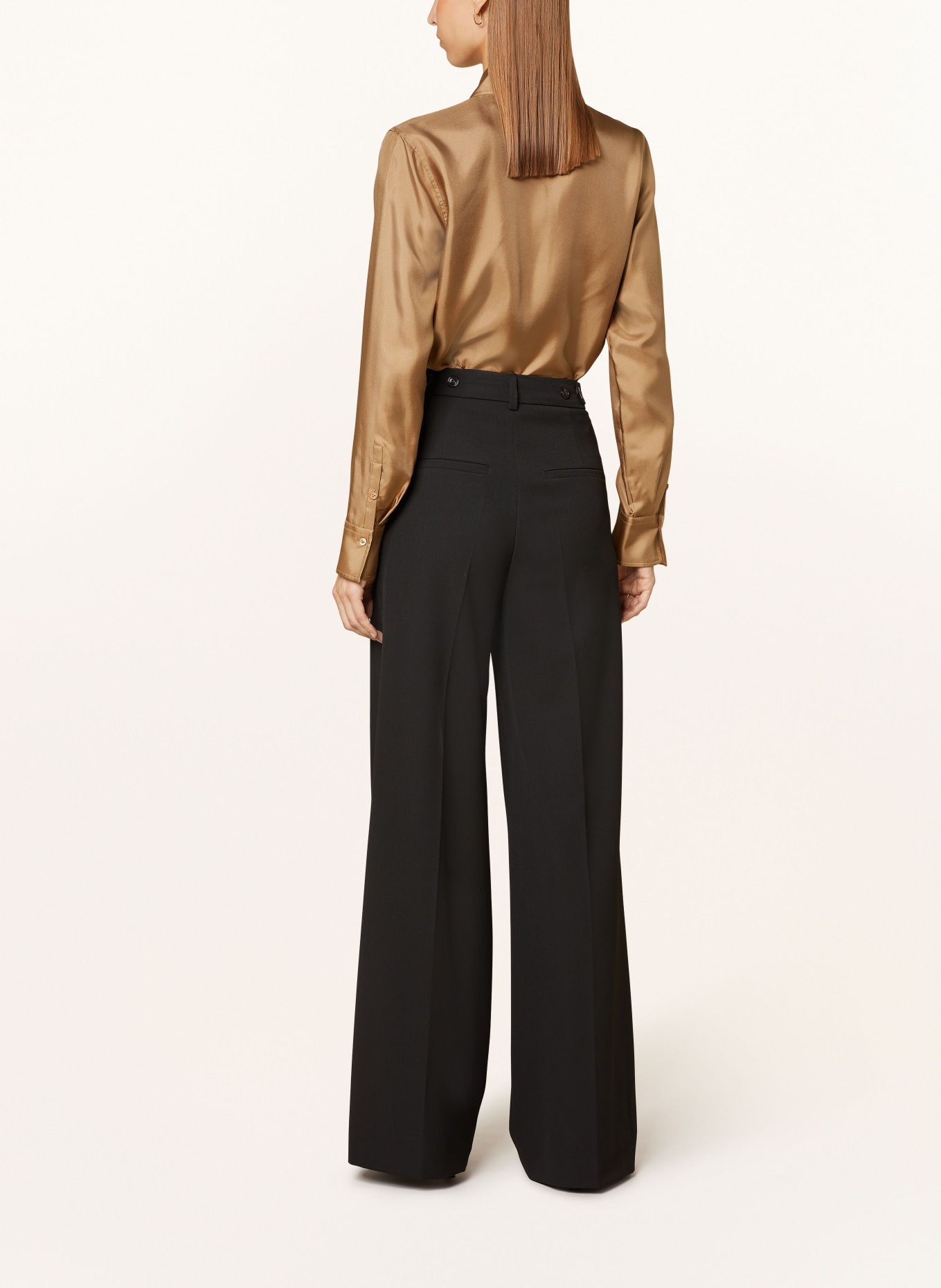 van Laack Shirt blouse CELLAI in silk, Color: BEIGE (Image 3)