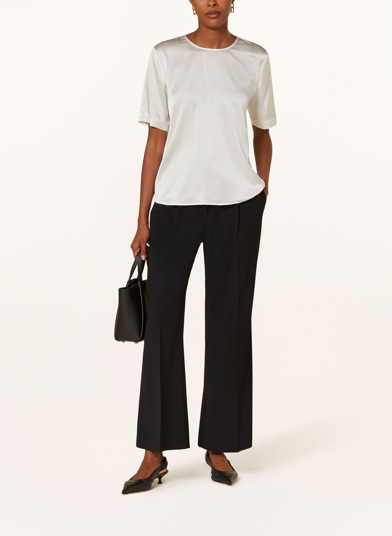 van Laack Shirt blouse TANIMA in silk, Color: WHITE (Image 2)