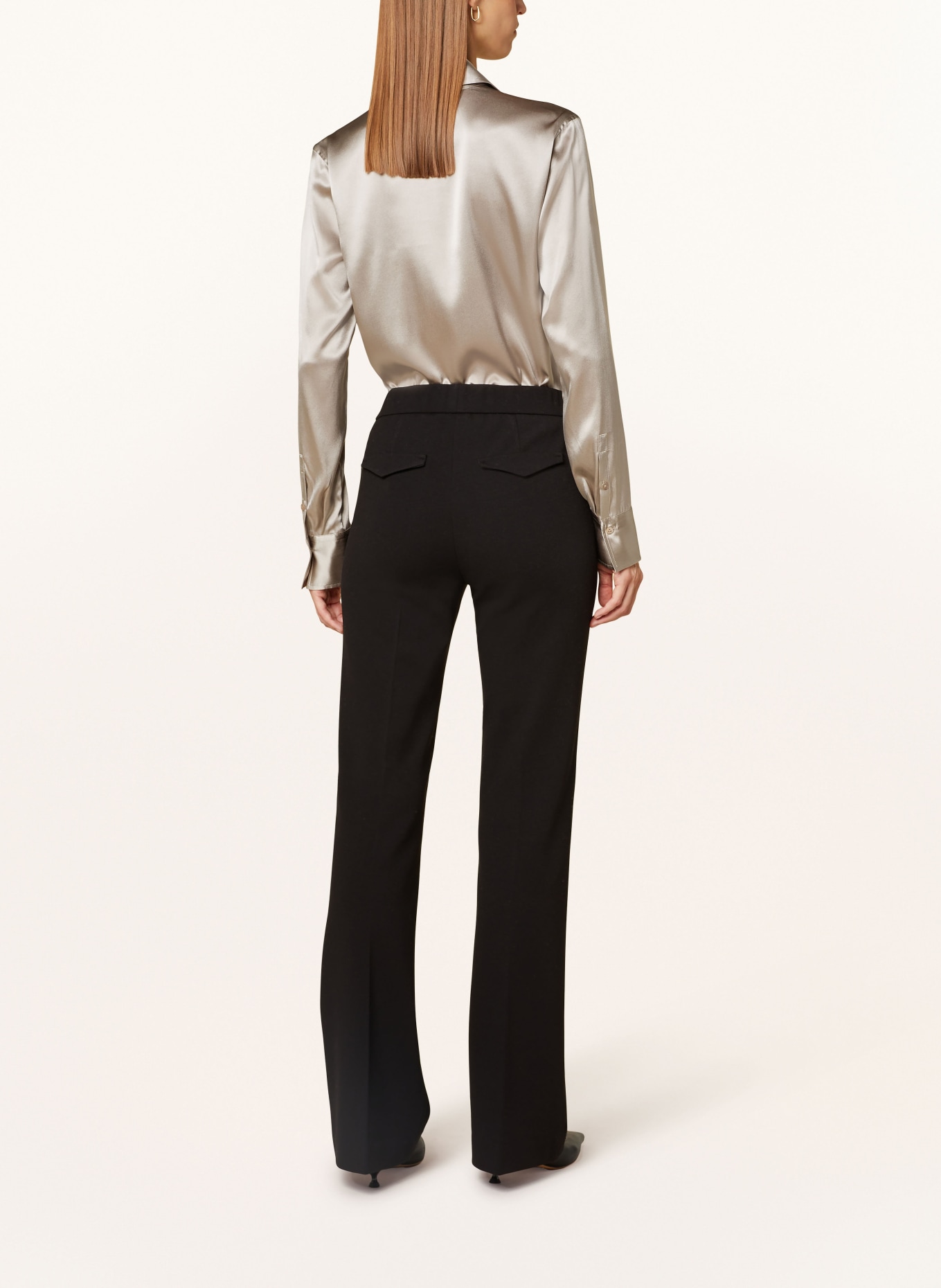 van Laack Shirt blouse CELLAI in silk, Color: TAUPE (Image 3)