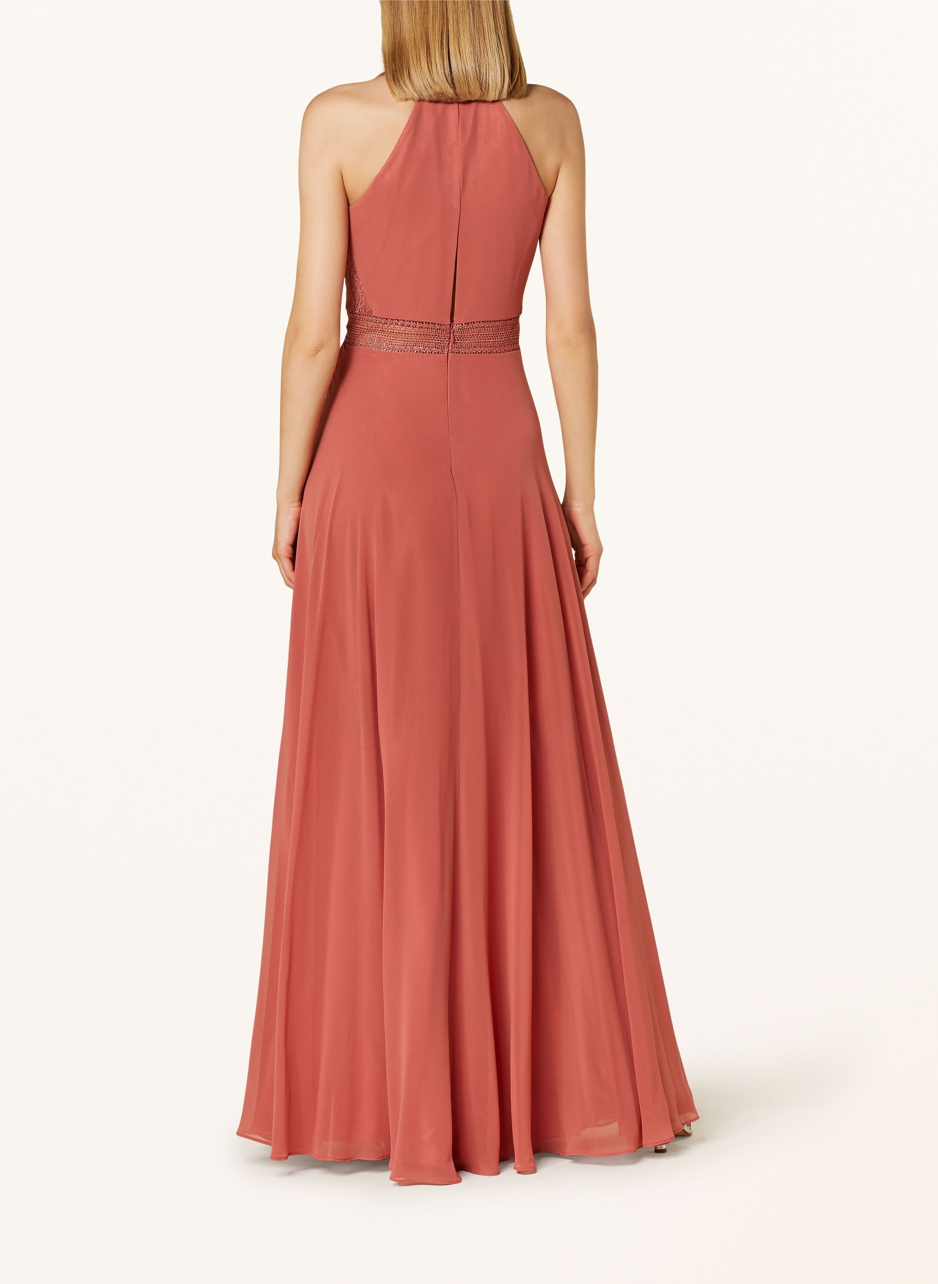 VM Vera Mont Abendkleid mit Spitze: HELLROT