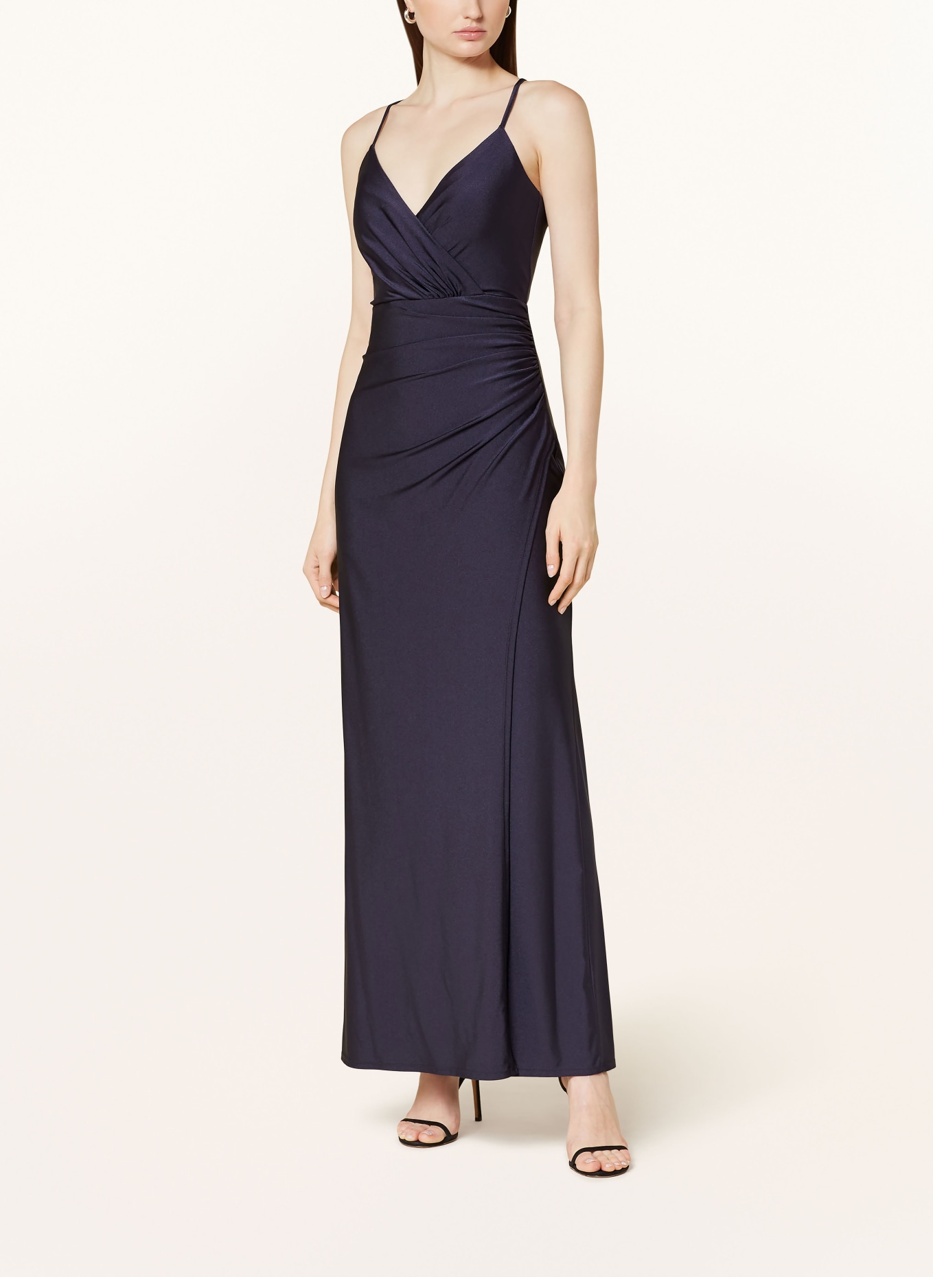 VM Vera Mont Evening dress in satin: DARK BLUE