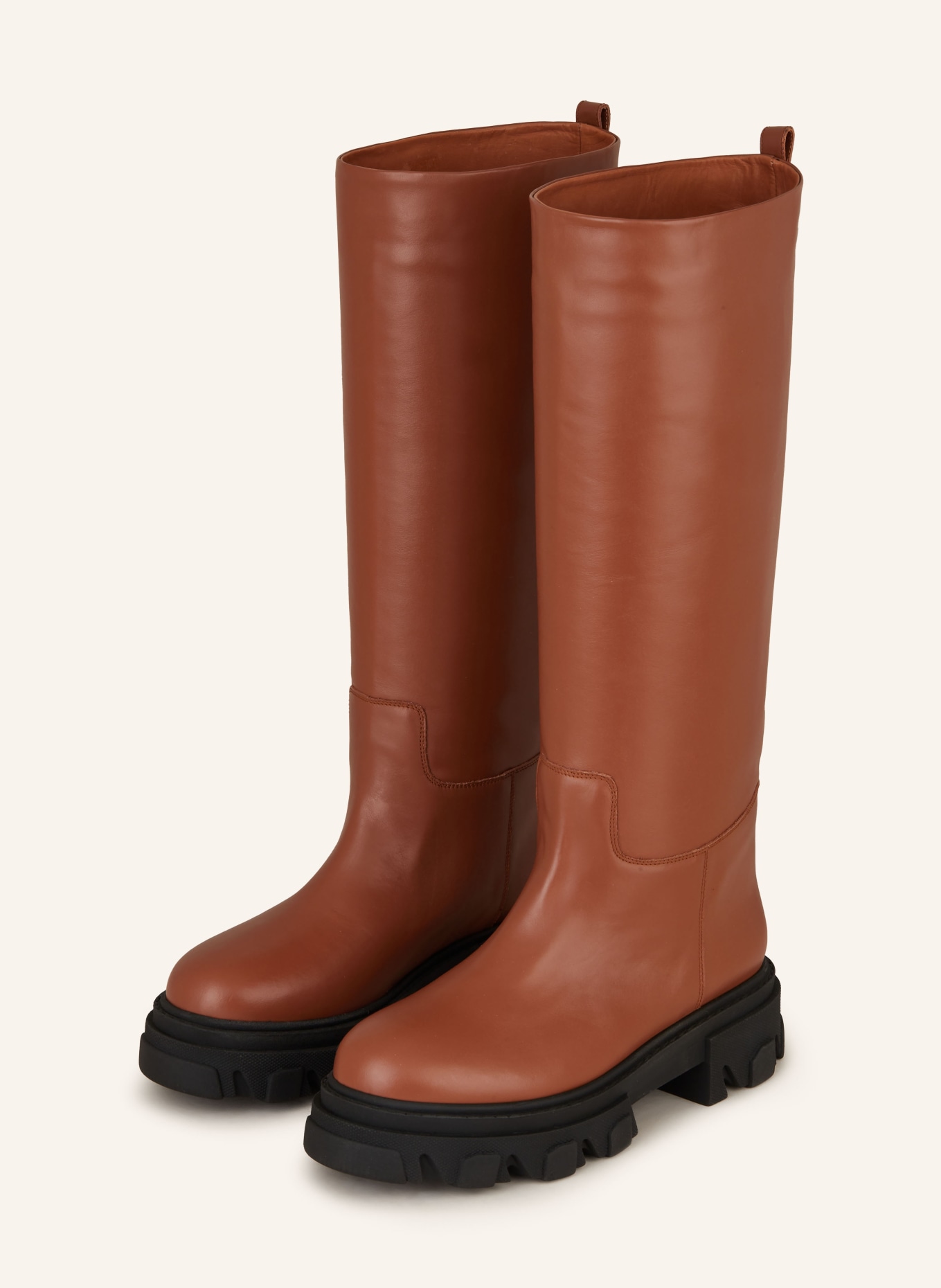 GIA BORGHINI Platform boots PERNI 07: BROWN