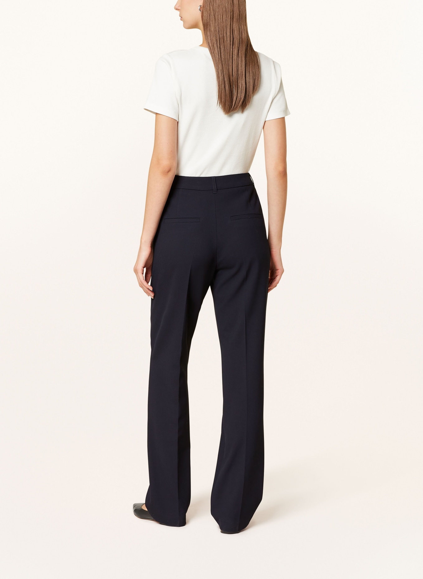 s.Oliver BLACK LABEL Wide leg trousers, Color: DARK BLUE (Image 3)