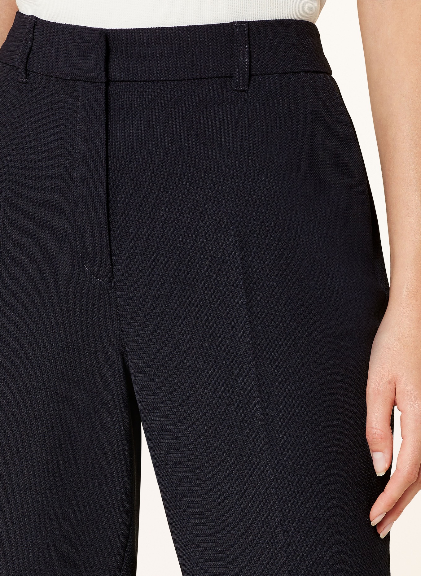 s.Oliver BLACK LABEL Wide leg trousers, Color: DARK BLUE (Image 5)