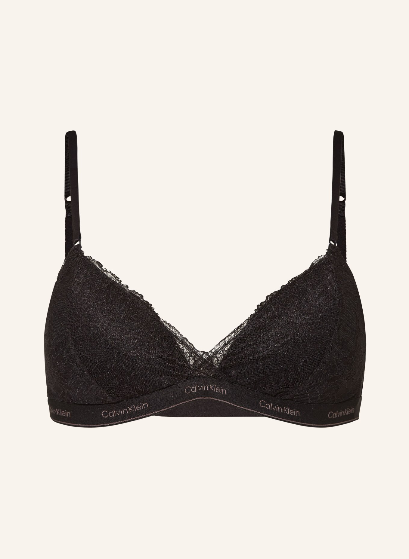 Calvin Klein Triangle bra MODERN LACE, Color: BLACK (Image 1)