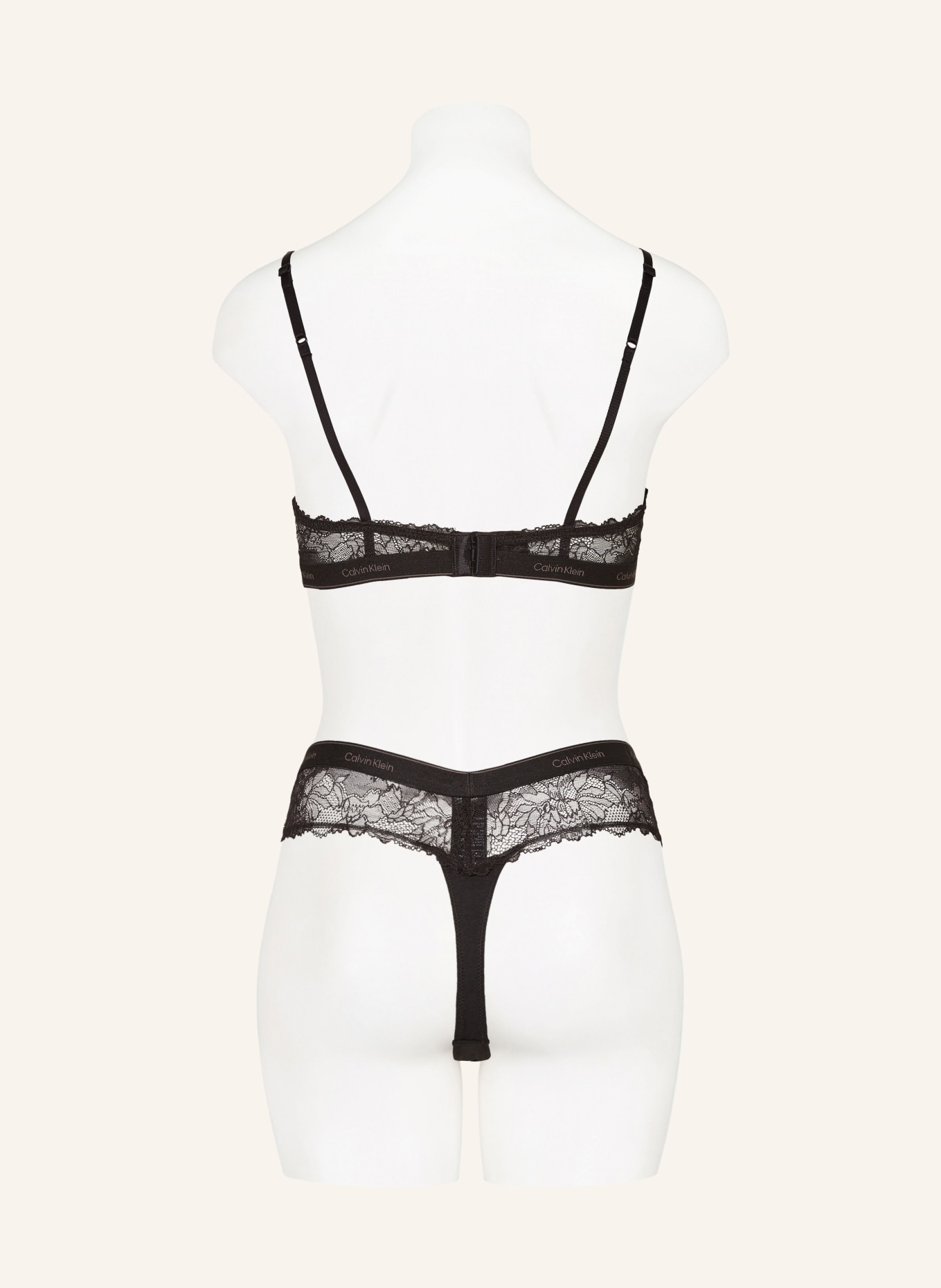 Calvin Klein Triangle bra MODERN LACE, Color: BLACK (Image 3)