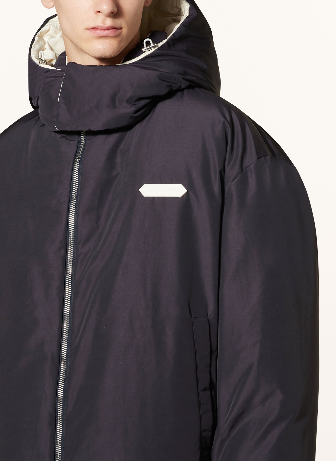 LANVIN Down jacket: DARK BLUE