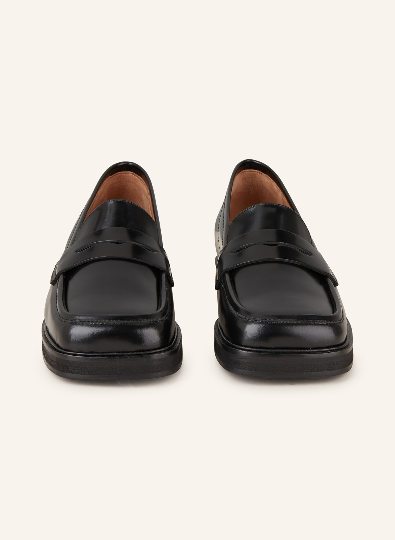 Flattered Penny loafers, Color: BLACK (Image 3)