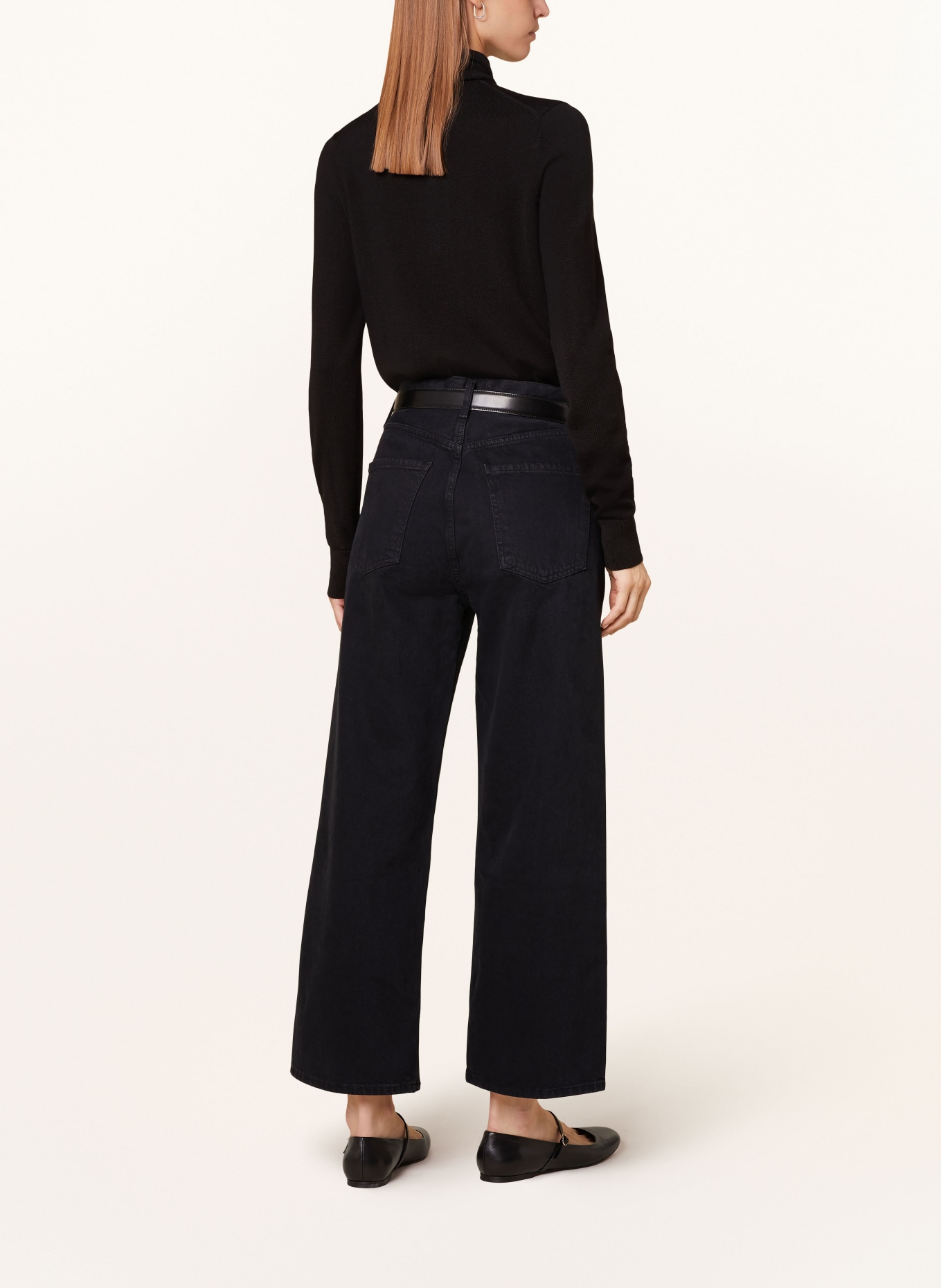 Calvin Klein Turtleneck sweater in merino wool: BLACK