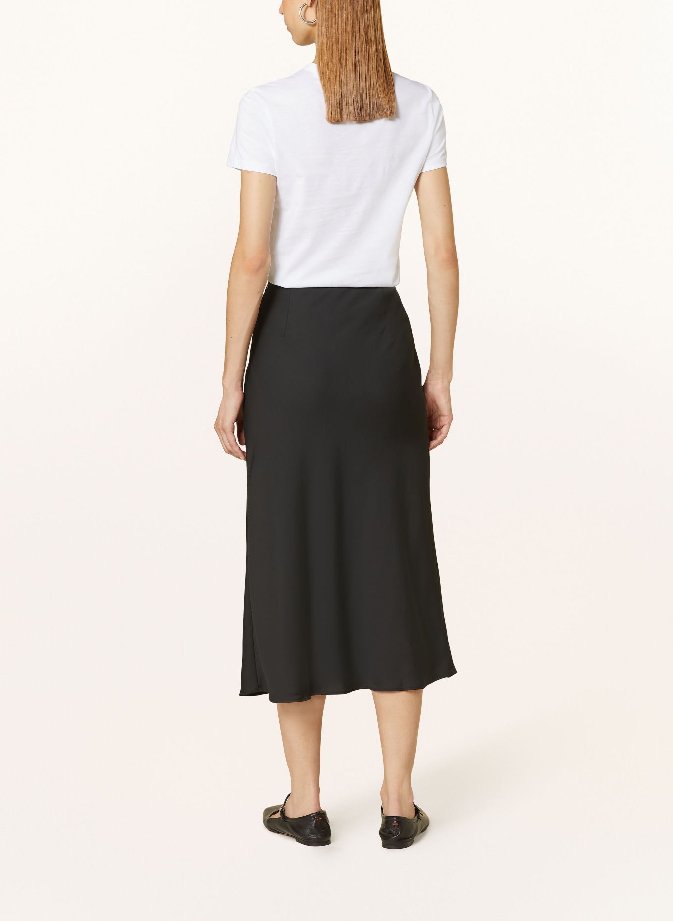 Calvin Klein Satin skirt, Color: BLACK (Image 3)