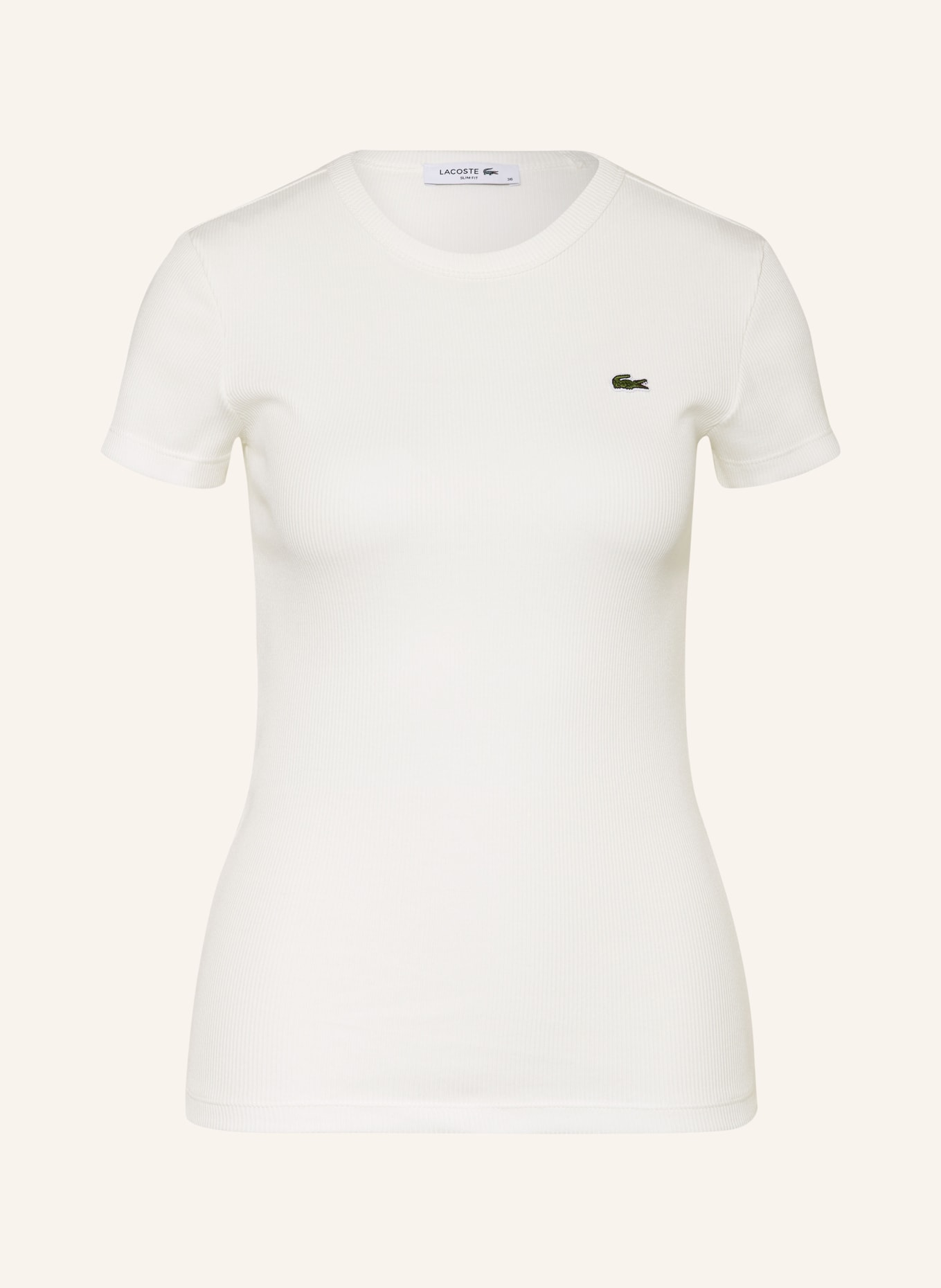 LACOSTE T-Shirt: ECRU