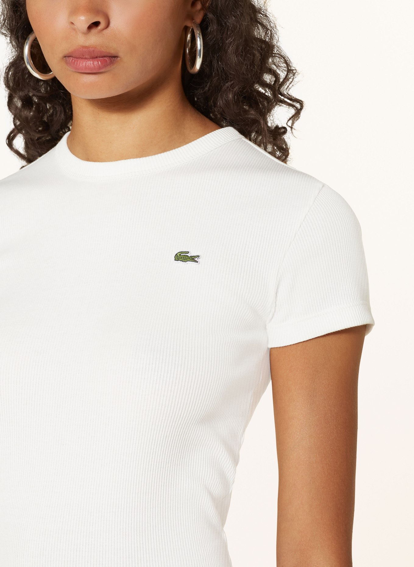 LACOSTE T-Shirt: ECRU