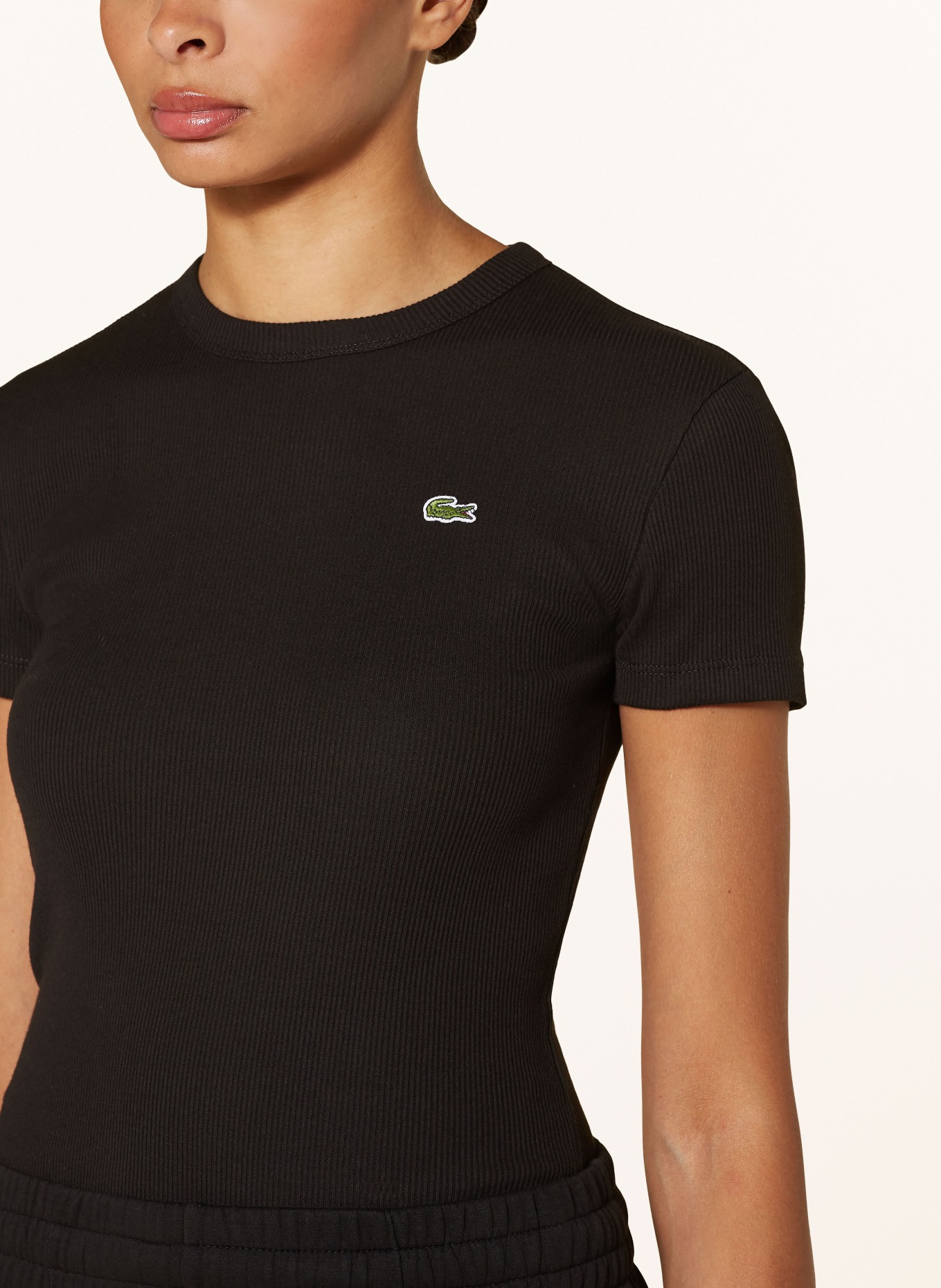 LACOSTE T-Shirt: SCHWARZ