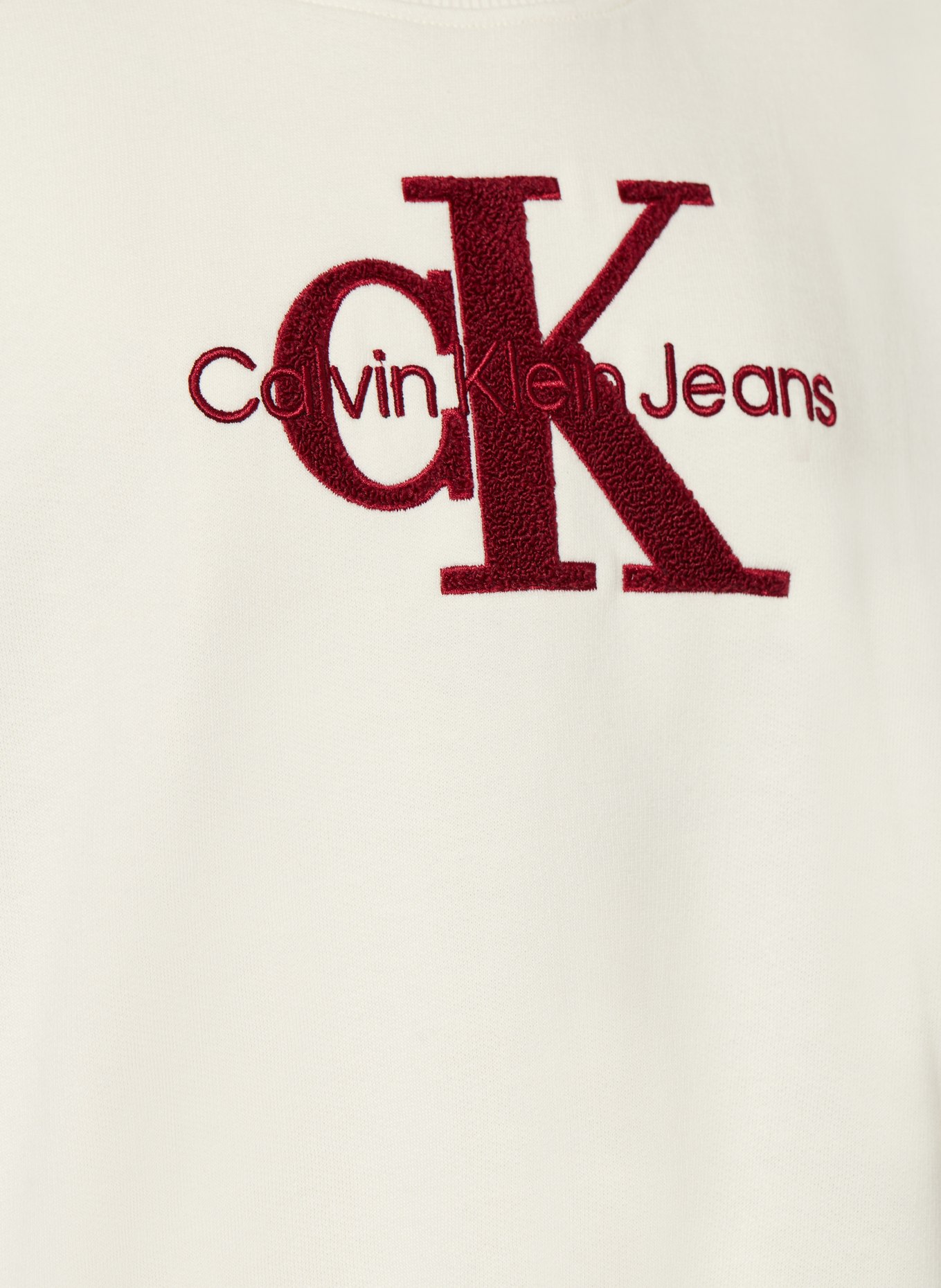 Calvin Klein Sweatshirt, Farbe: ECRU/ DUNKELROT (Bild 3)