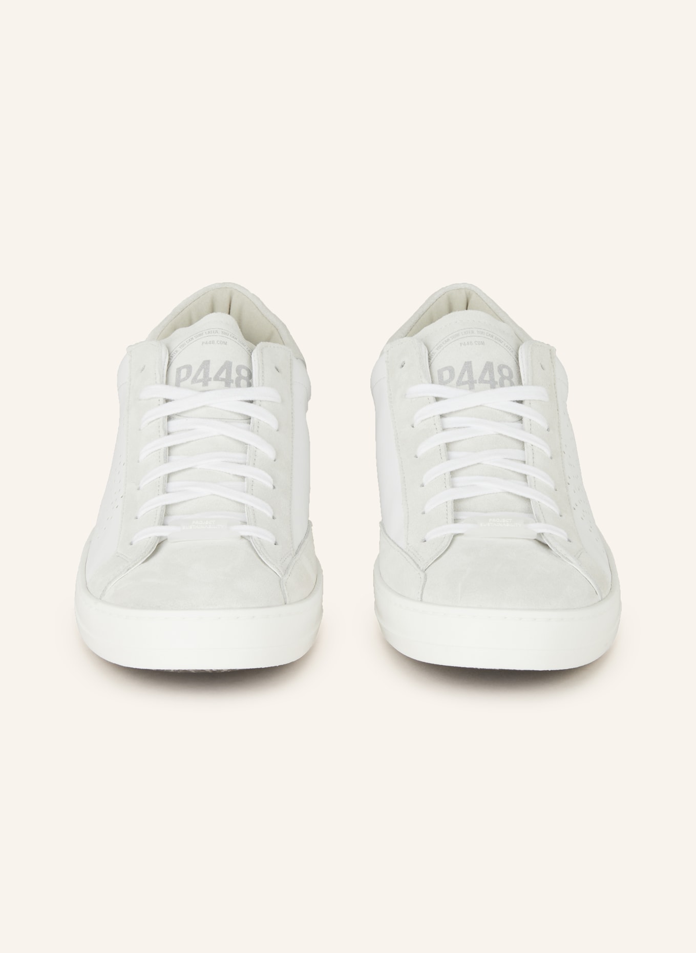 P448 Sneaker JOHN, Farbe: CREME/ WEISS (Bild 3)