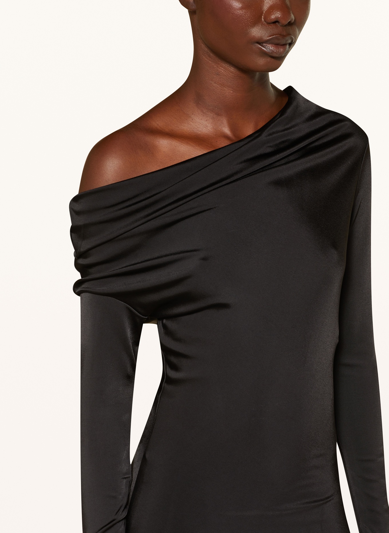 Alexander McQUEEN One-shoulder dress, Color: BLACK (Image 4)