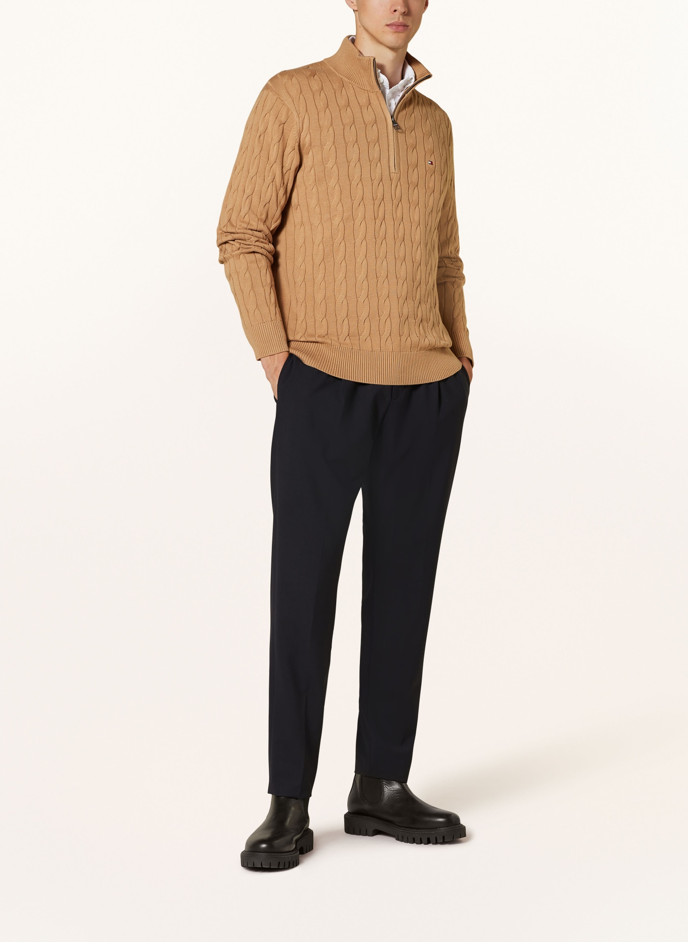 TOMMY HILFIGER Troyer: CAMEL