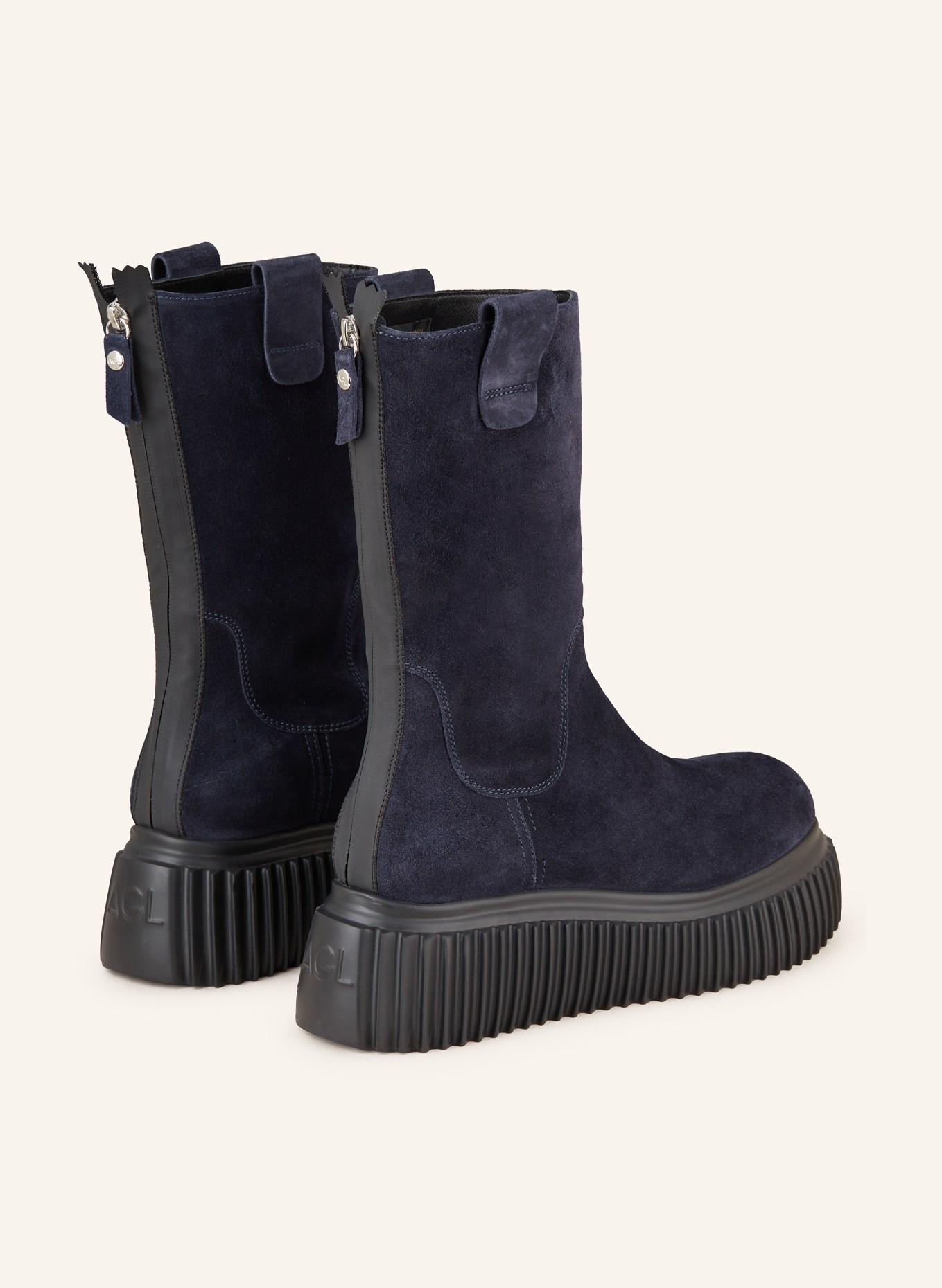 AGL Plateau-Boots MILAGROS: DUNKELBLAU