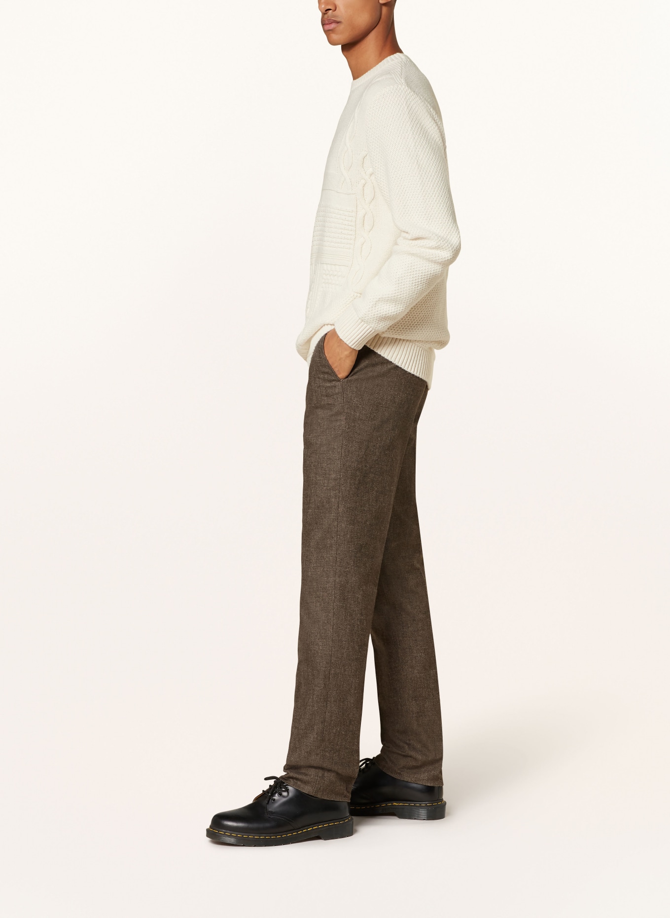 TOMMY HILFIGER Trousers DENTON straight fit, Color: DARK BROWN (Image 4)