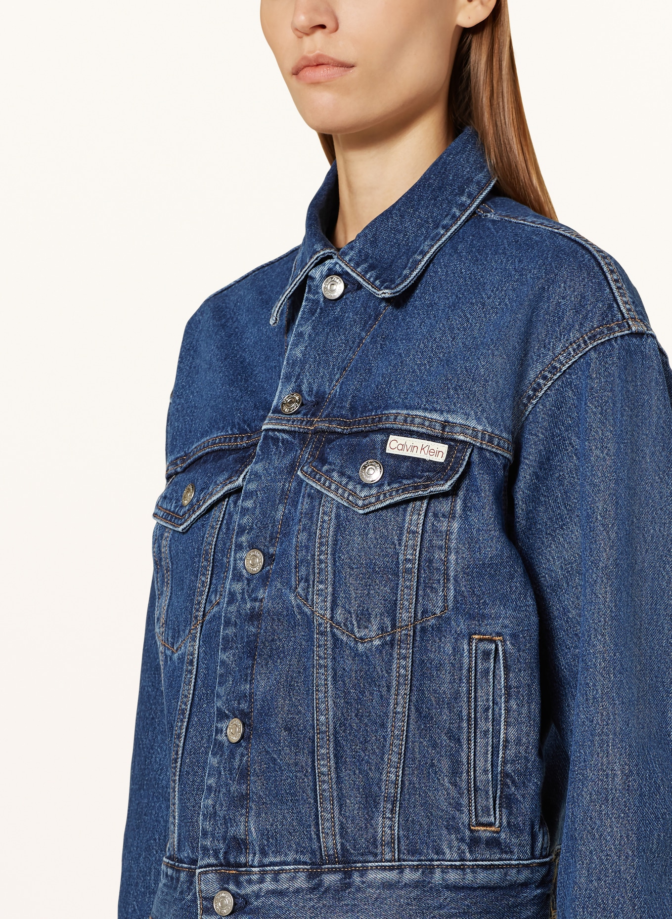 Calvin Klein Jeans Jeansjacke: DUNKELBLAU