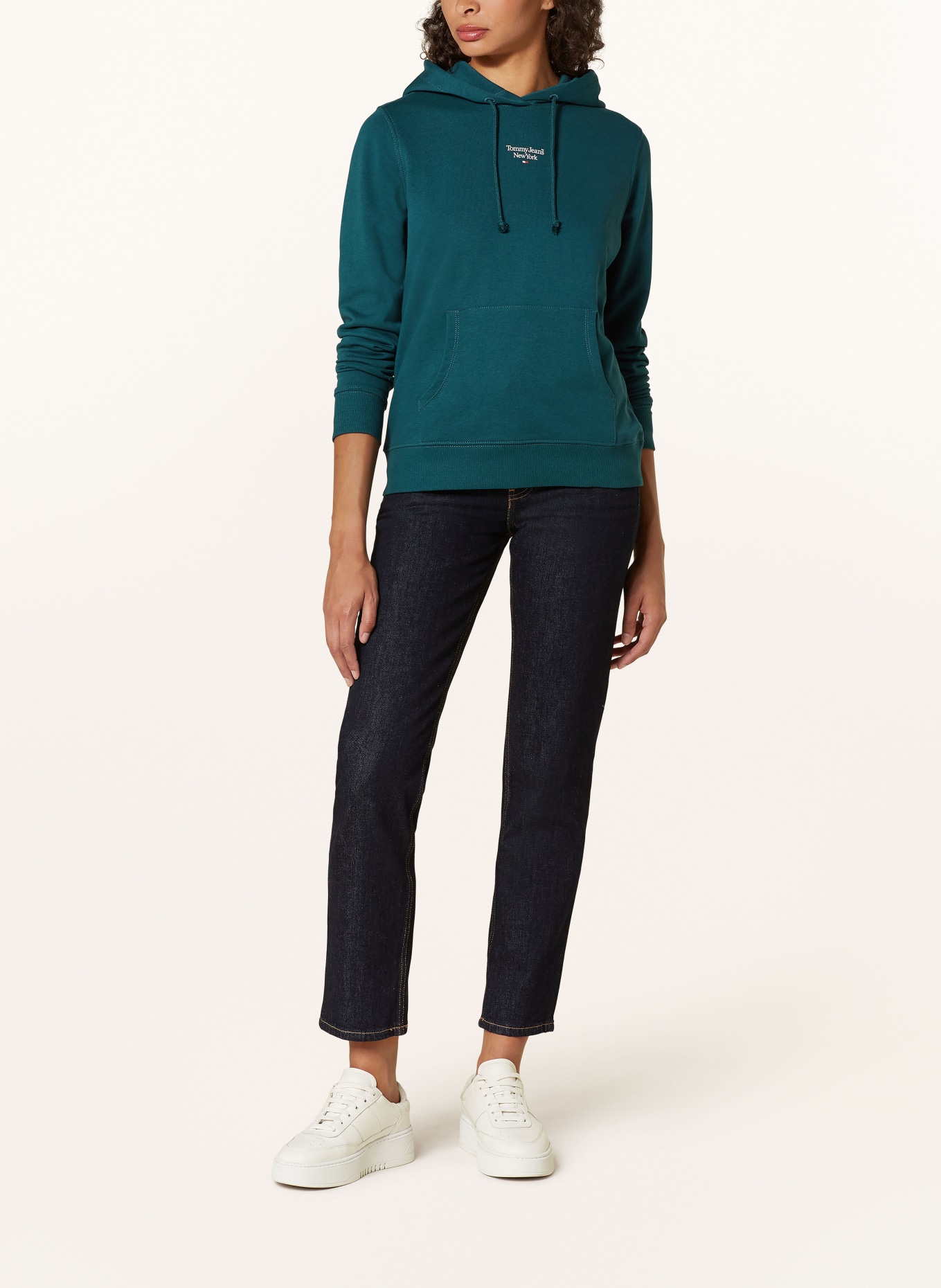 TOMMY JEANS Hoodie: TEAL