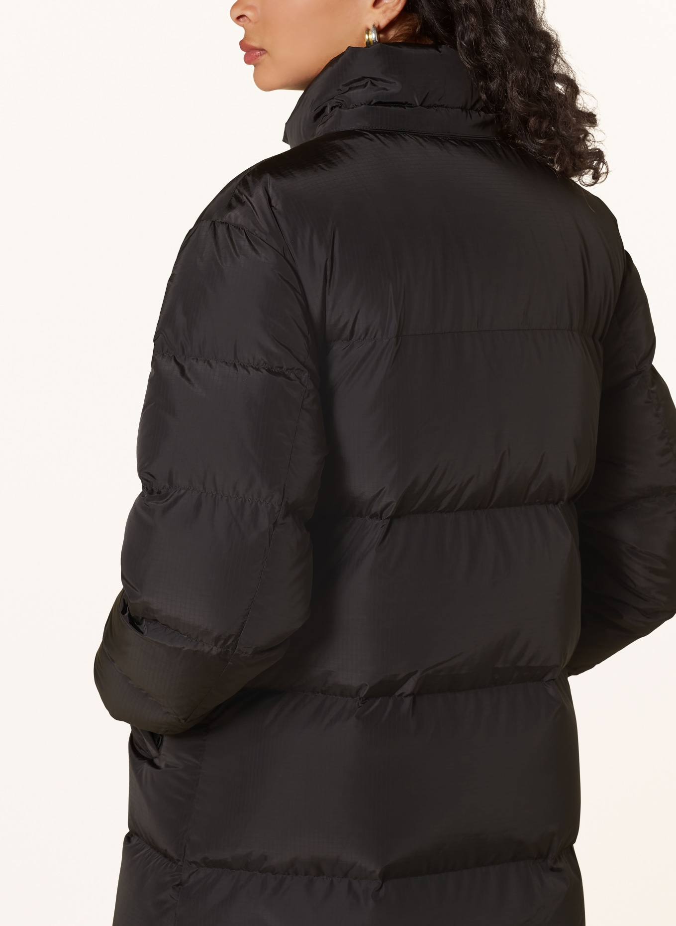 TOMMY JEANS Down jacket with removable hood: BLACK