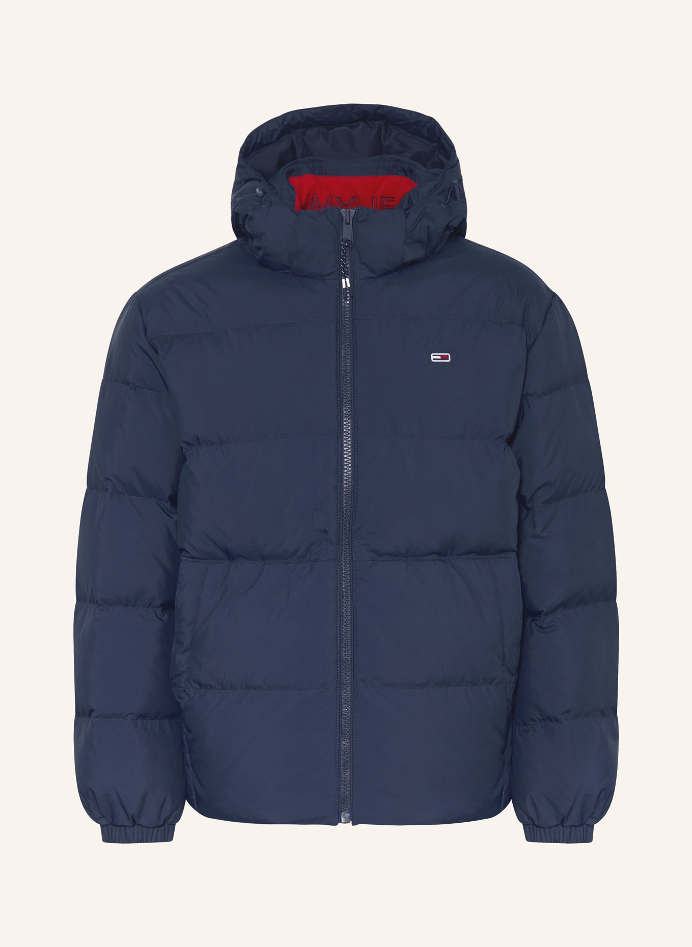 TOMMY JEANS Daunenjacke mit abnehmbarer Kapuze: DUNKELBLAU