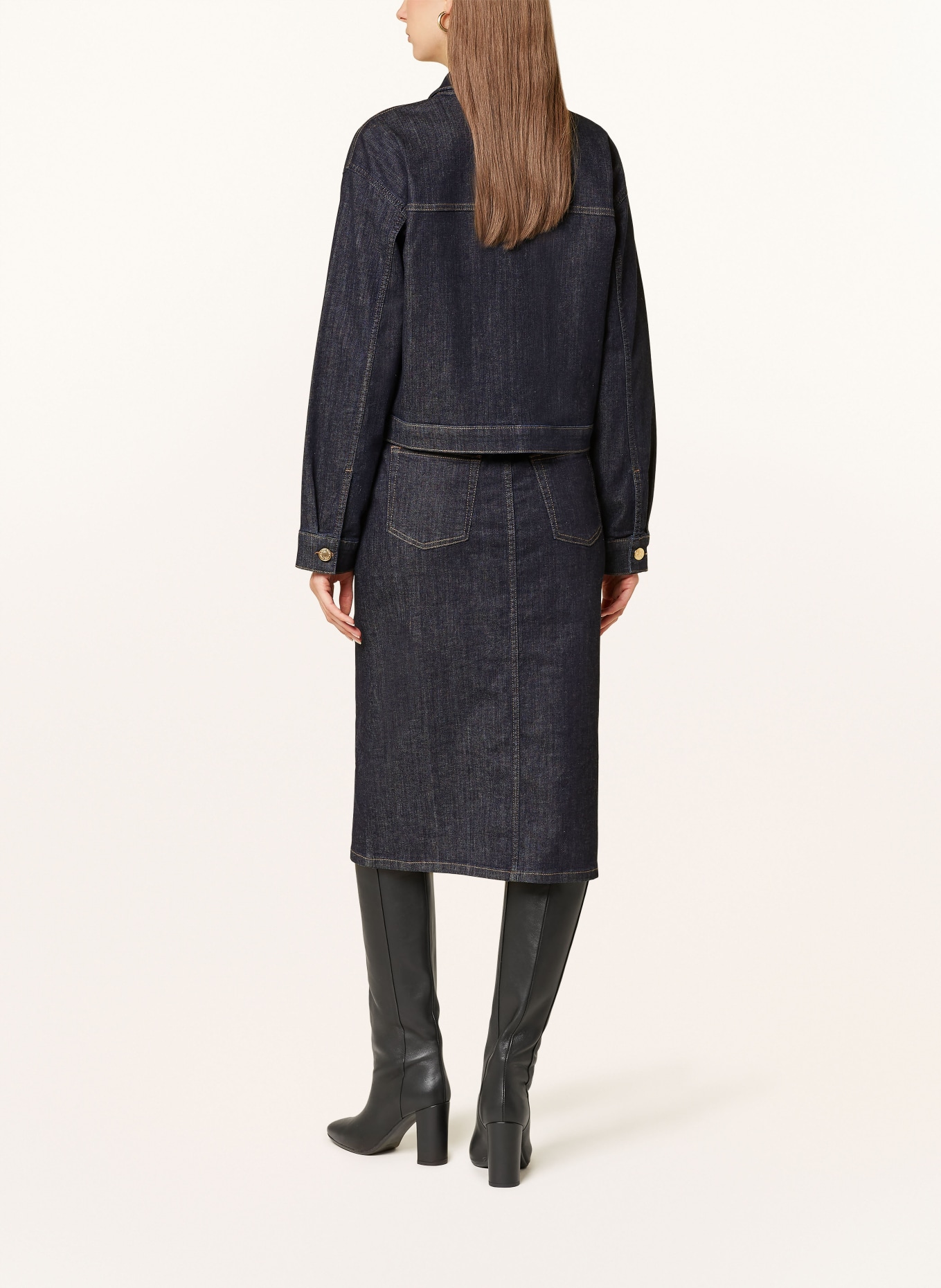 MORE & MORE Jeansjacke in 0963 dark blue denim