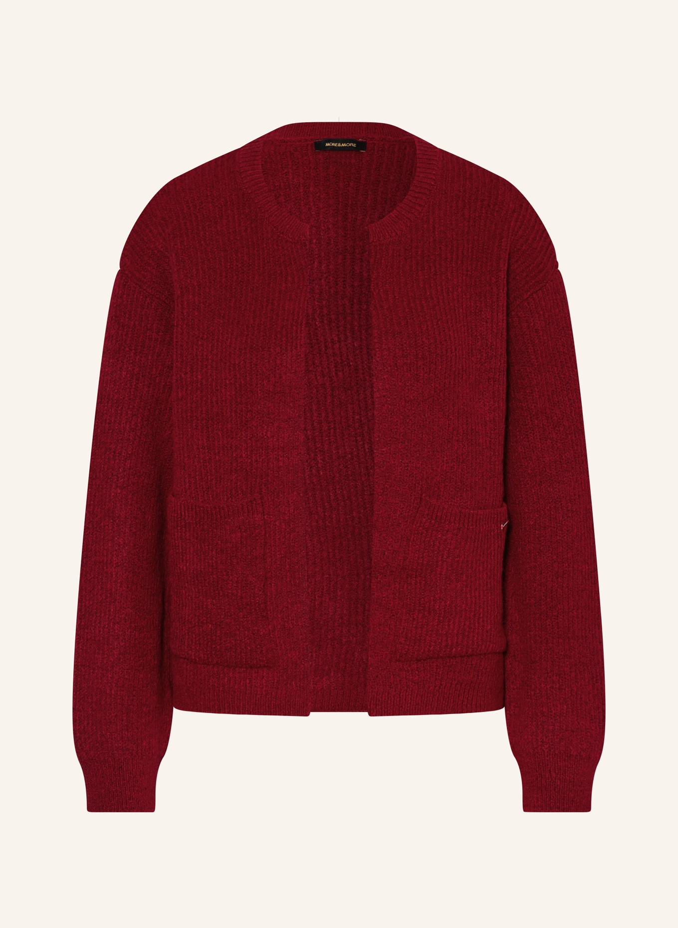 MORE & MORE Knit cardigan, Color: DARK RED (Image 1)