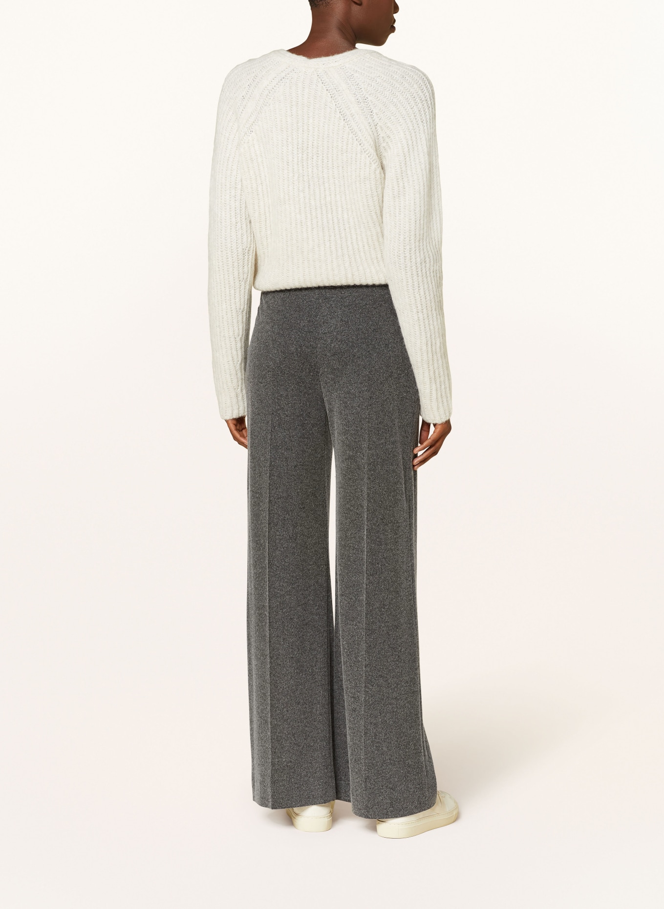 DRYKORN Wide leg trousers BEFORE, Color: GRAY (Image 3)