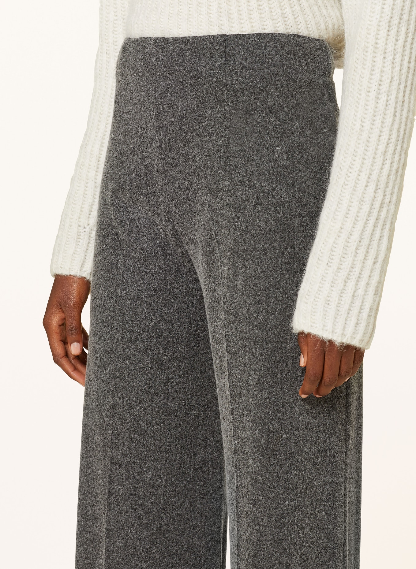 DRYKORN Wide leg trousers BEFORE, Color: GRAY (Image 5)