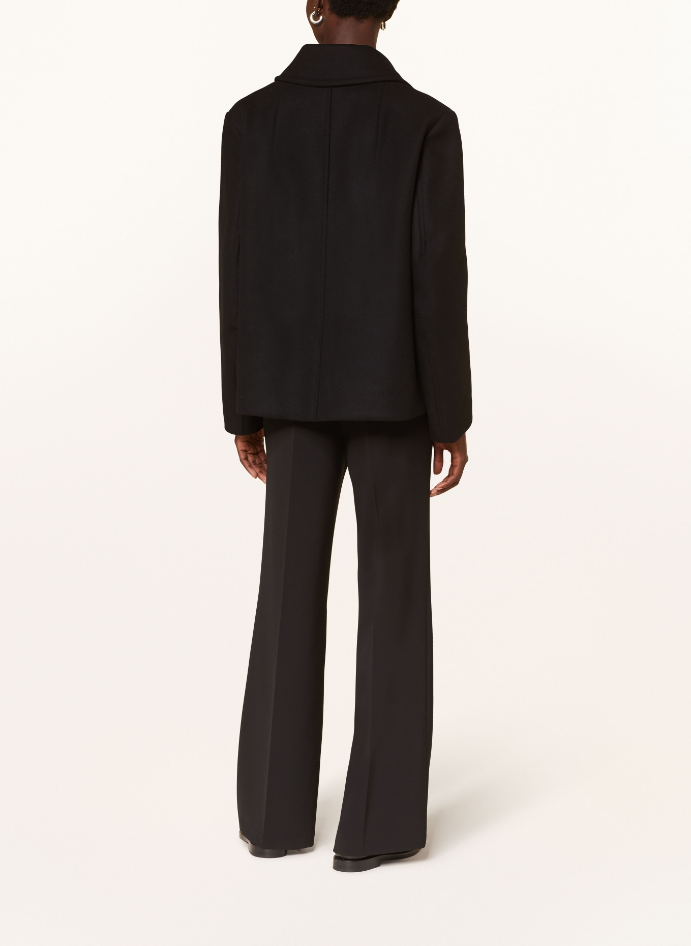 DRYKORN Pea coat ORDBURGH: BLACK