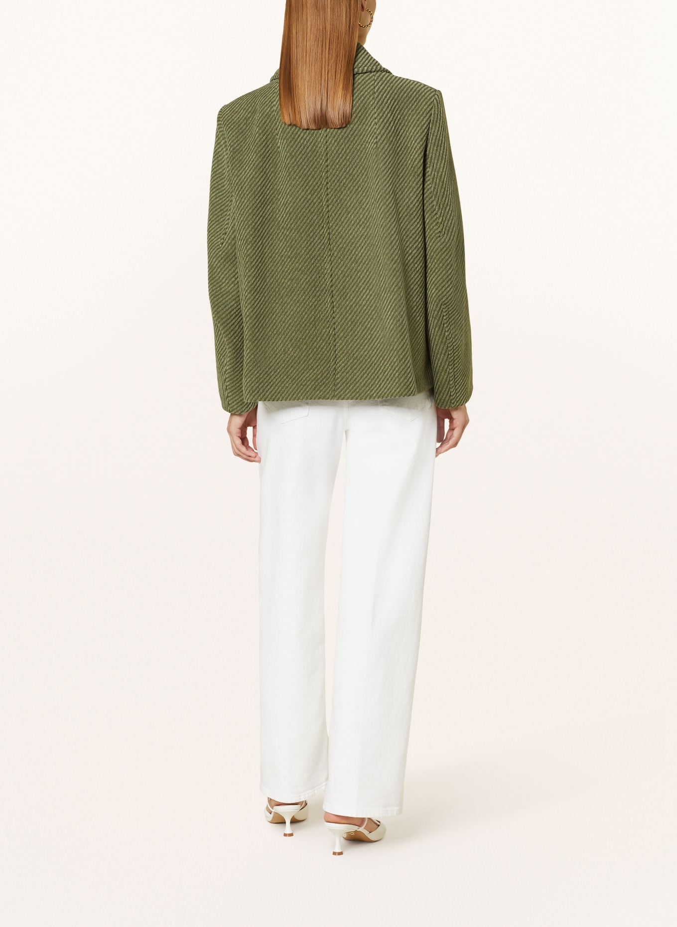 DRYKORN Tweed-Blazer ORDBURGH: GRÜN