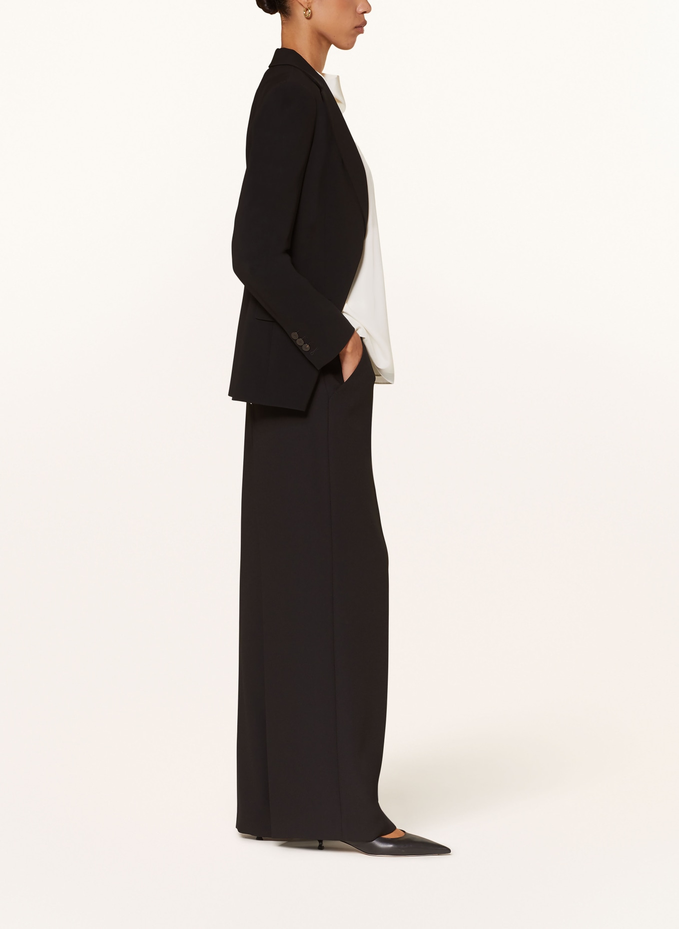 SLY 010 Wide leg trousers IKZA, Color: BLACK (Image 4)