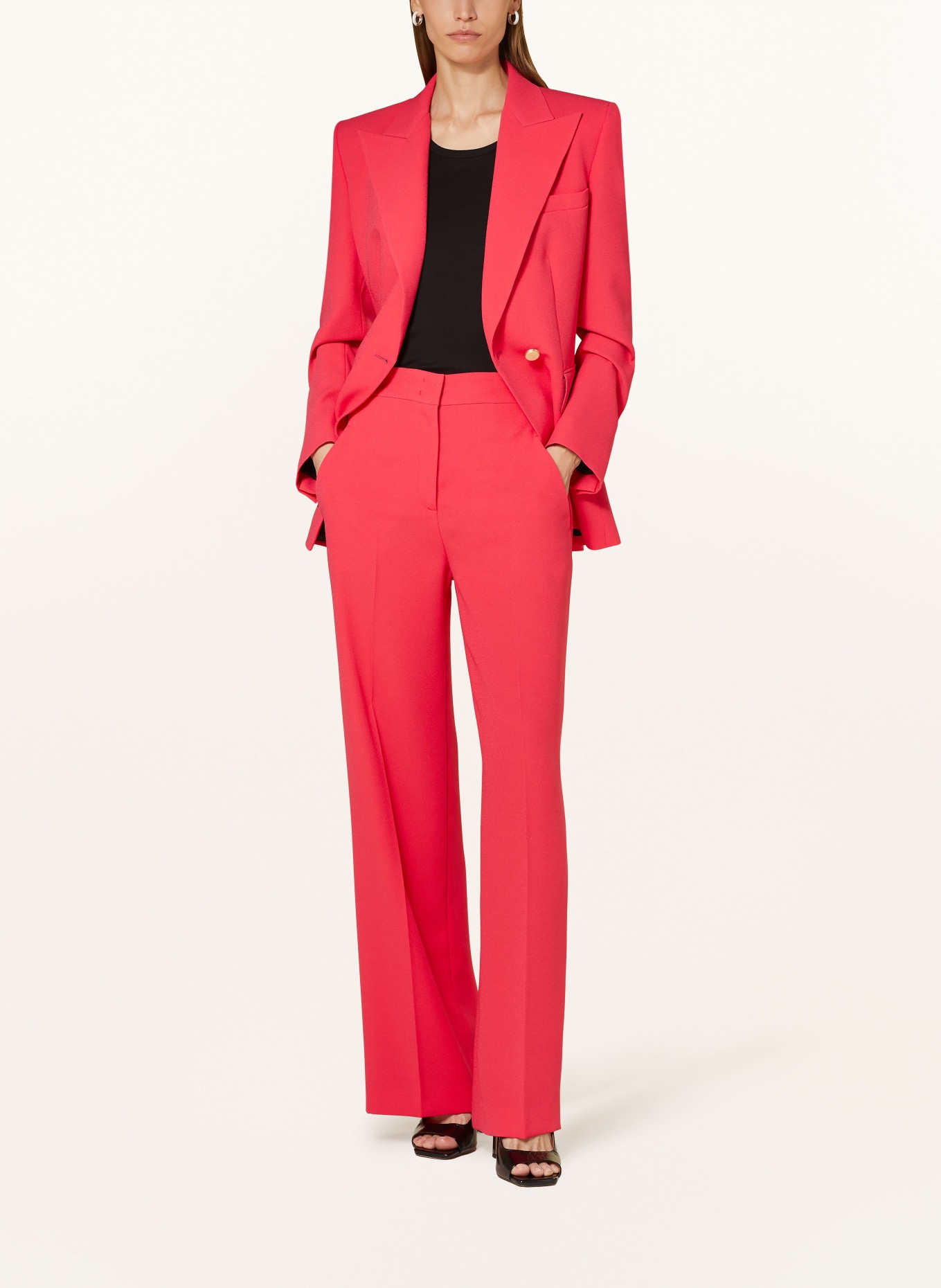 SLY 010 Wide leg trousers IKZA, Color: NEON RED (Image 2)