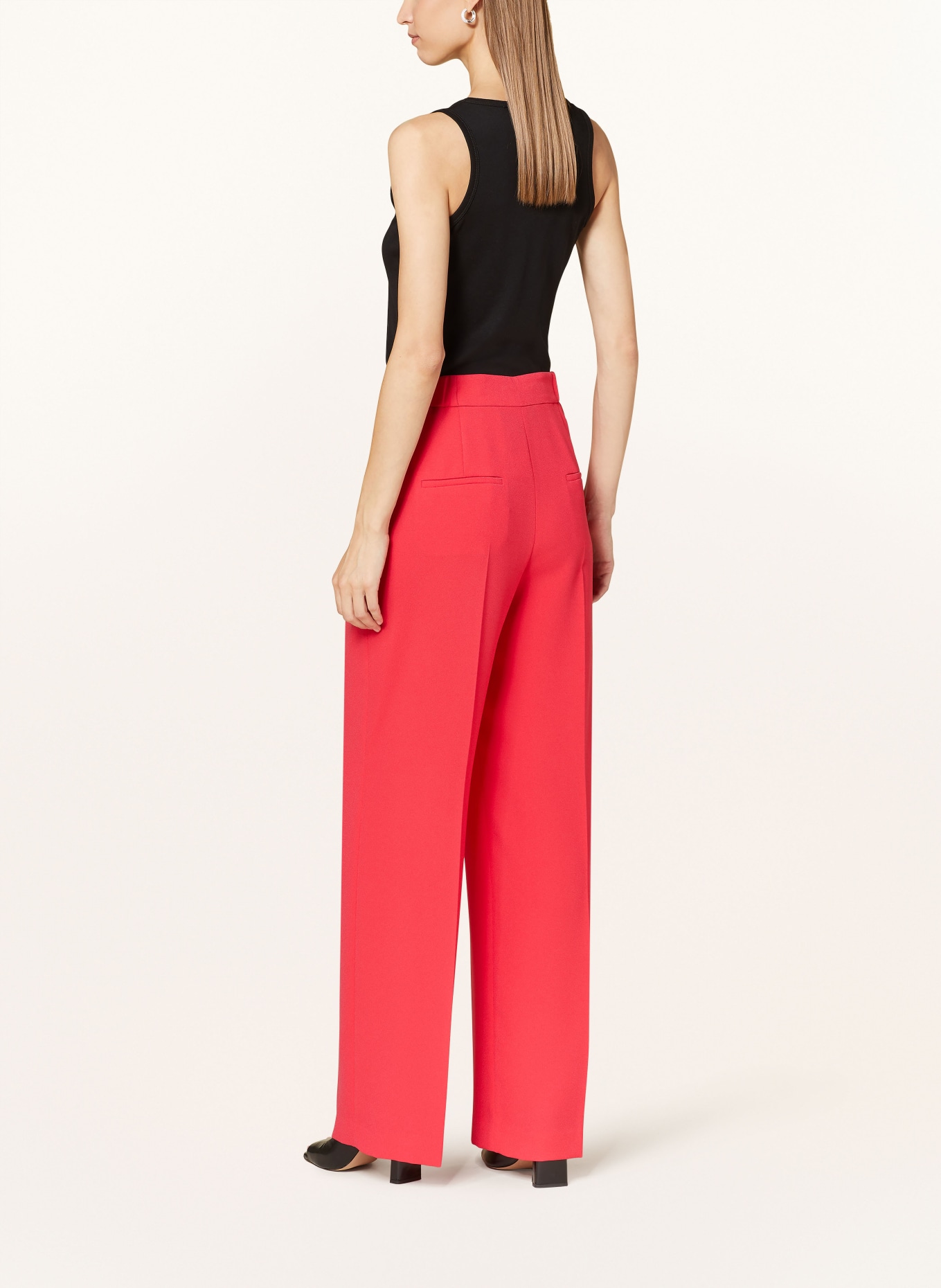 SLY 010 Wide leg trousers IKZA, Color: NEON RED (Image 3)