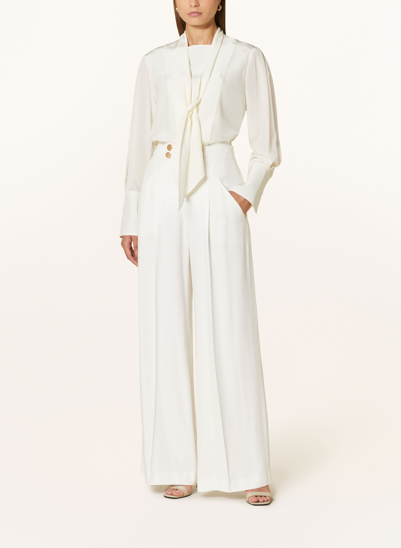 SLY 010 Wide leg trousers KOURTNEY, Color: WHITE (Image 2)