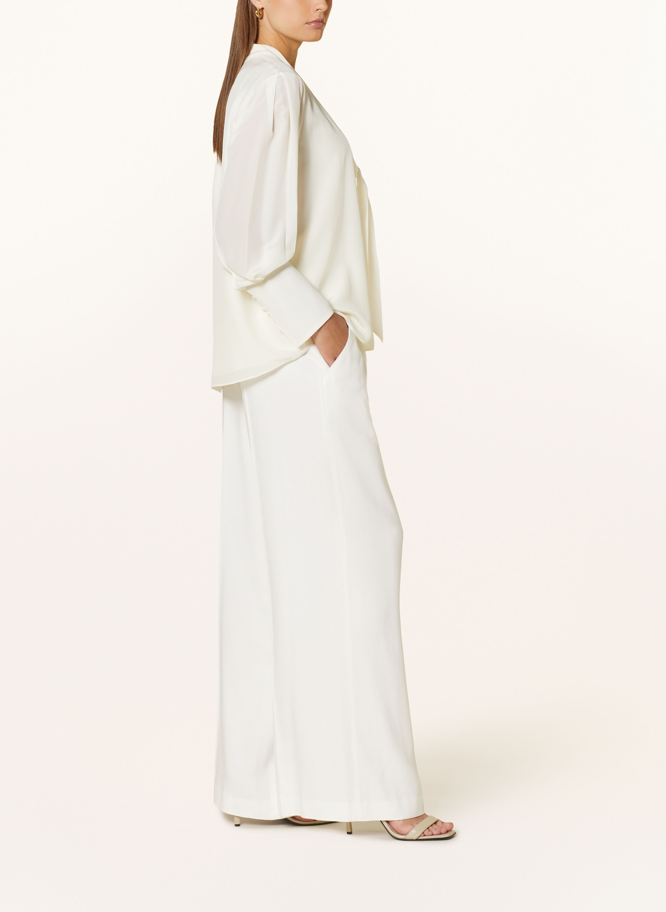 SLY 010 Wide leg trousers KOURTNEY, Color: WHITE (Image 4)