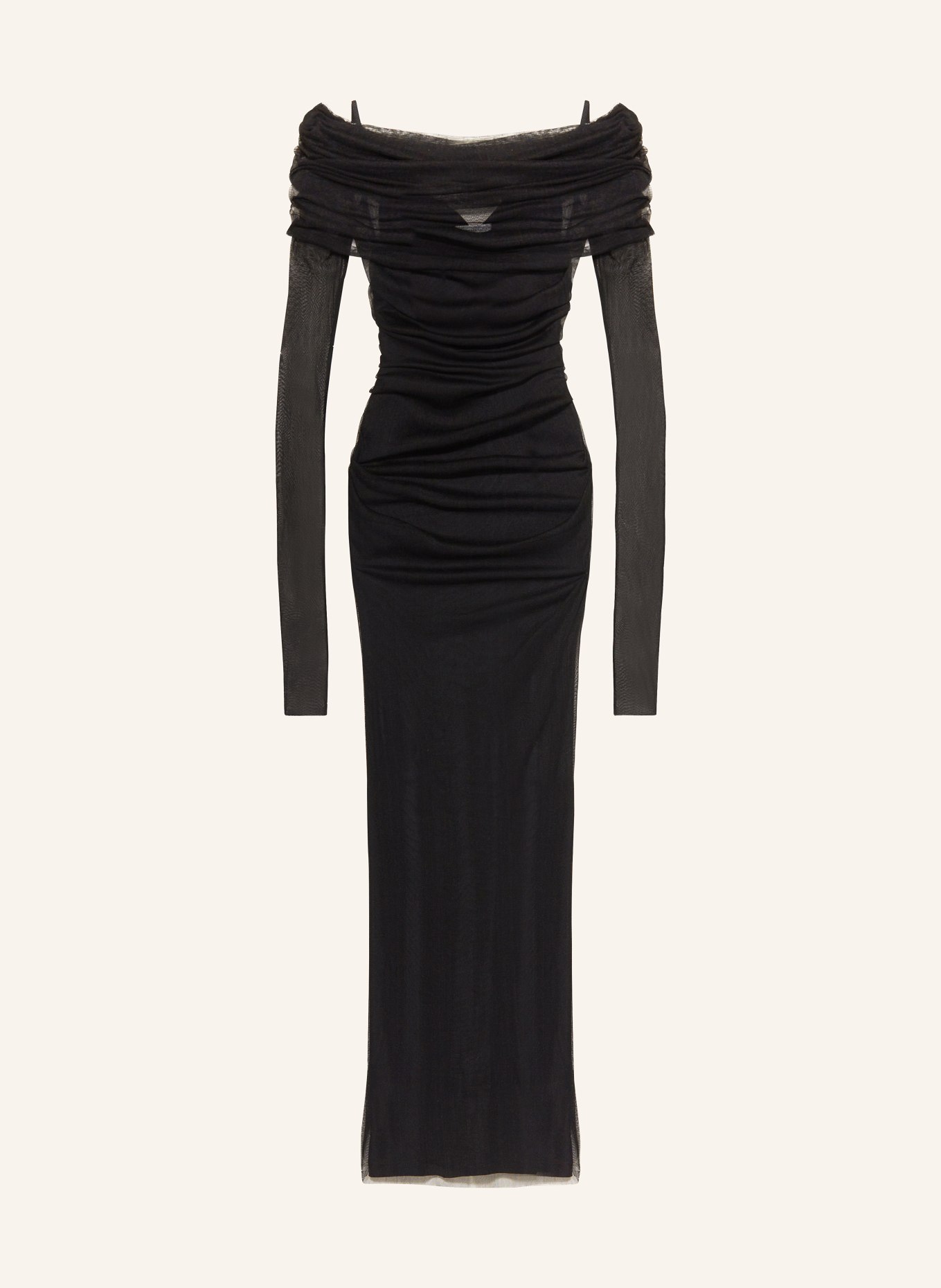 CHRISTOPHER ESBER Mesh-Kleid VEILED aus Seide: SCHWARZ