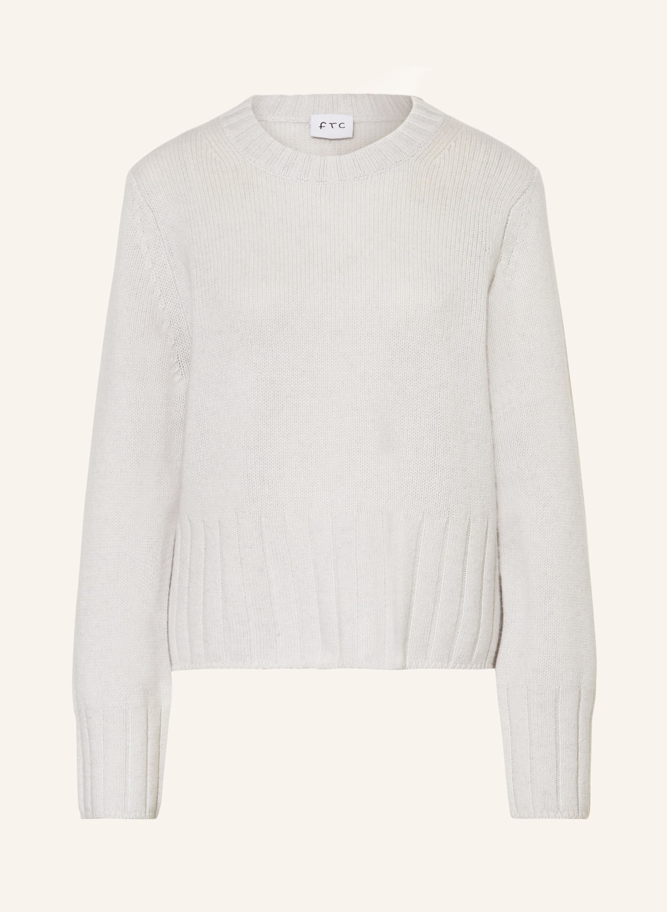 FTC CASHMERE Cashmere Pullover in weiss