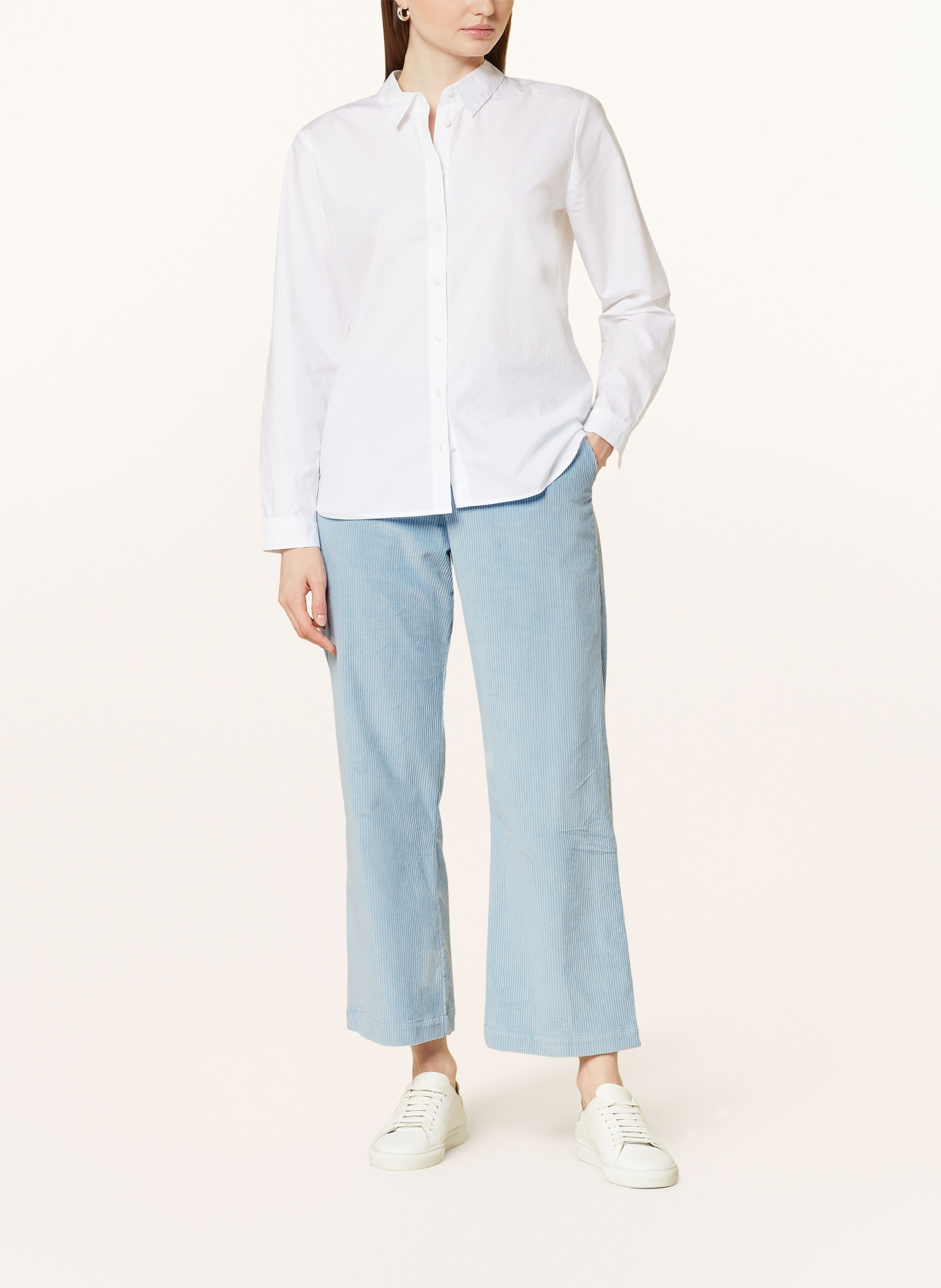 rossana diva Corduroy trousers, Color: LIGHT BLUE (Image 2)