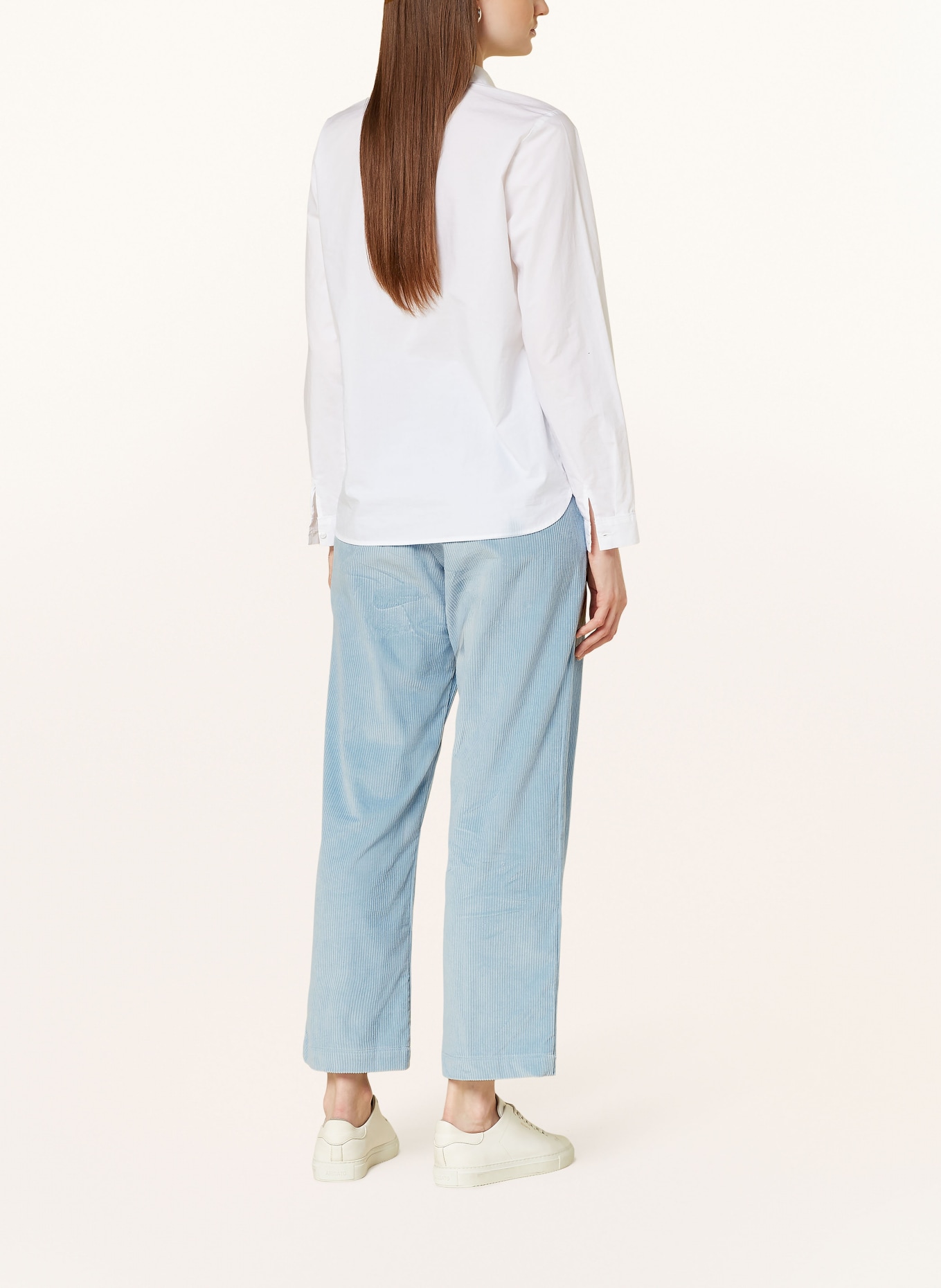 rossana diva Corduroy trousers, Color: LIGHT BLUE (Image 3)