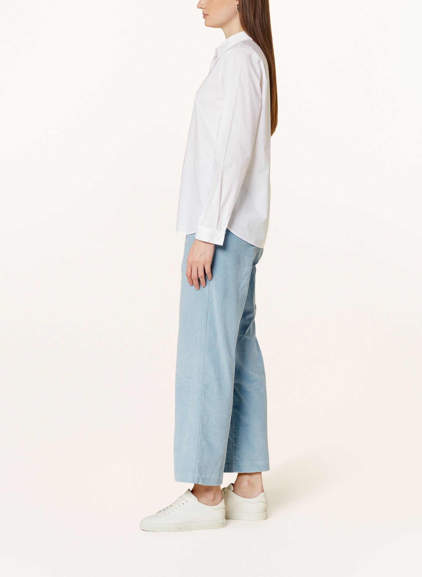 rossana diva Corduroy trousers, Color: LIGHT BLUE (Image 4)