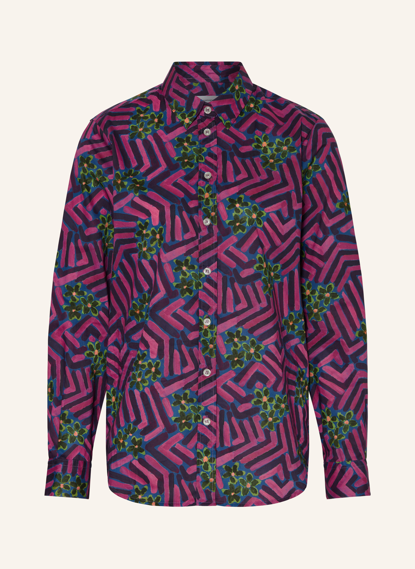 rossana diva Hemdbluse: DUNKELLILA / PINK / GRÜN