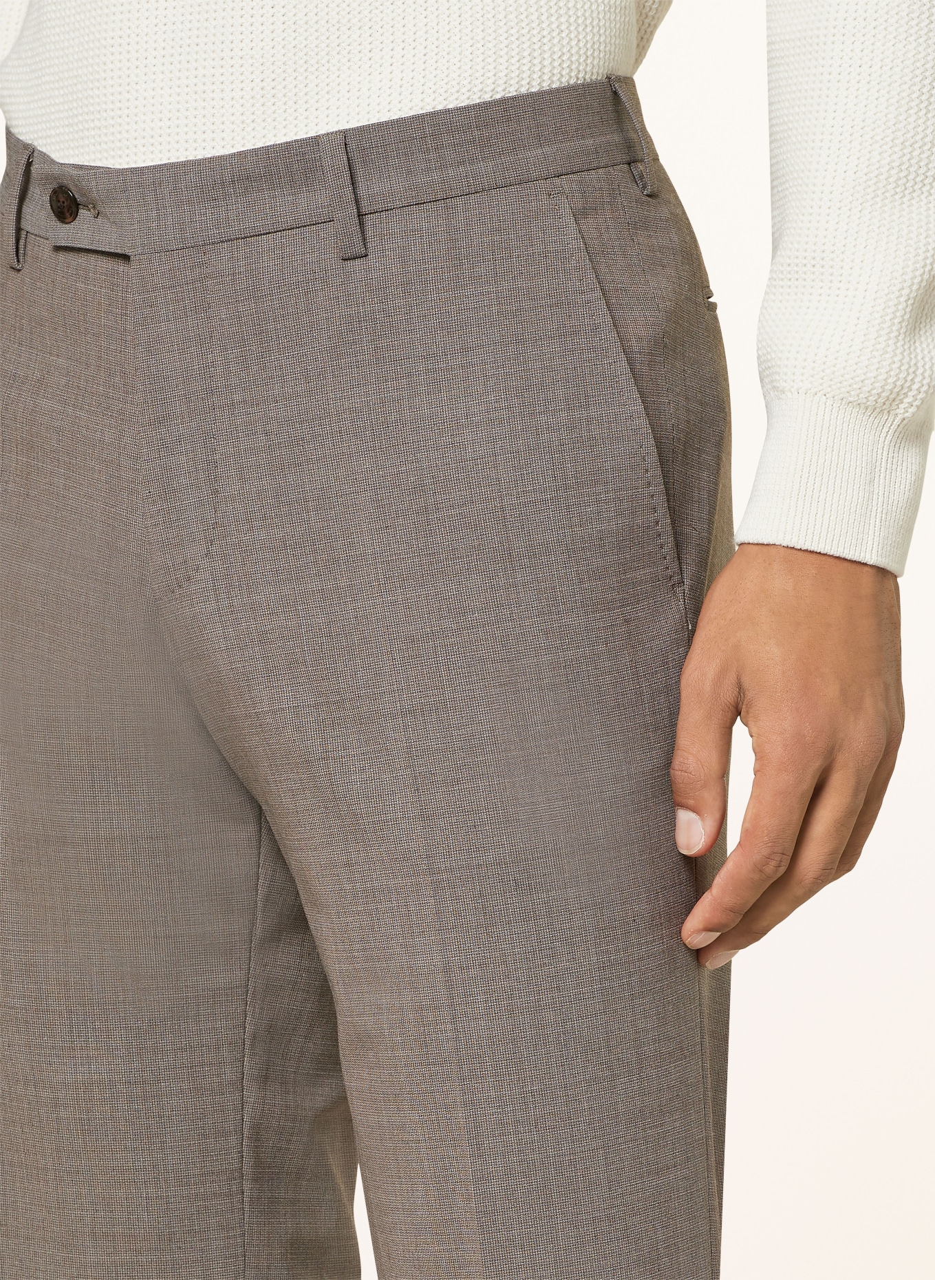 BALDESSARINI Suit trousers extra slim fit, Color: 8915 Tigers Eye pattern (Image 6)