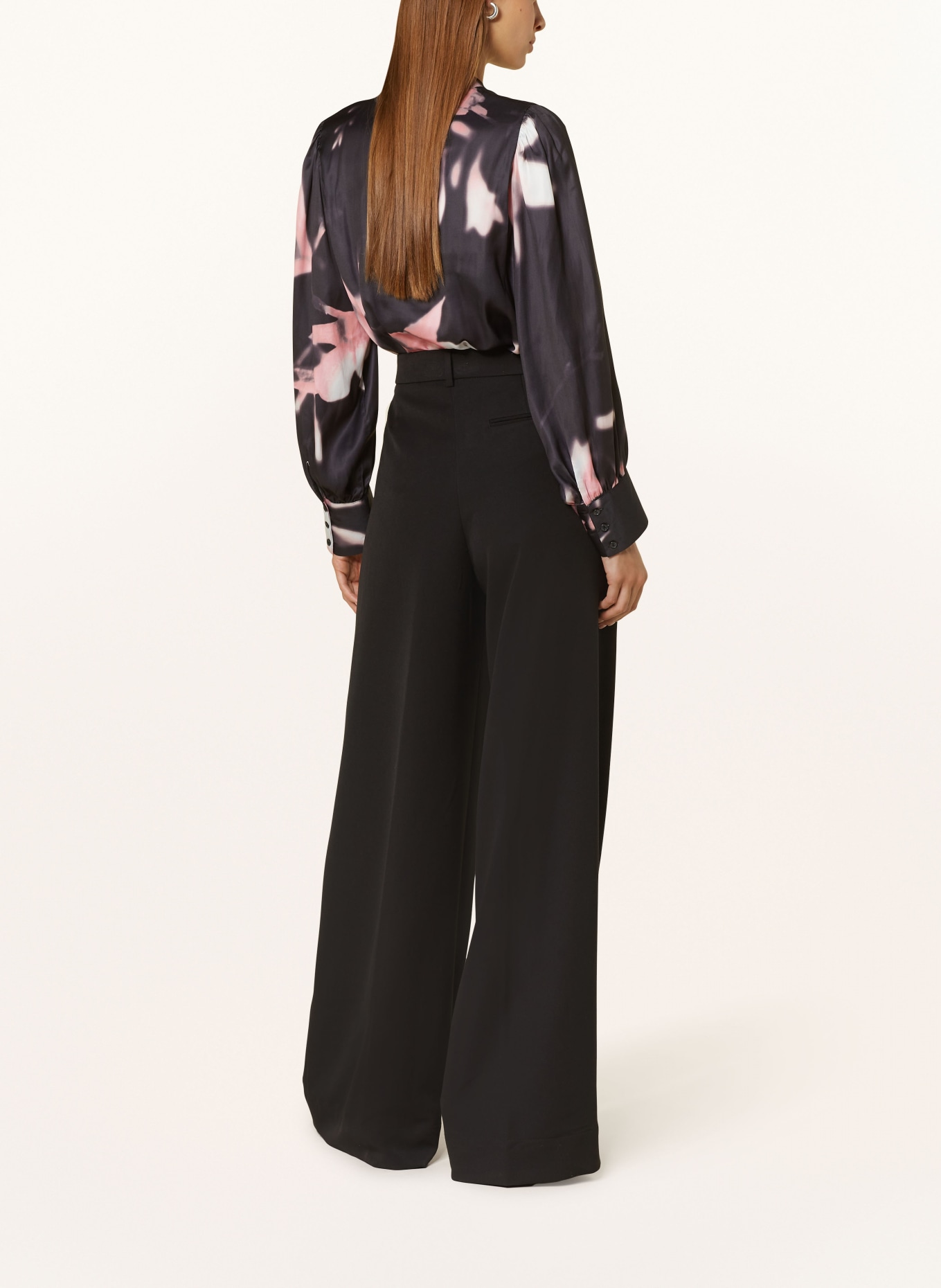 LIU JO Wide leg trousers: BLACK