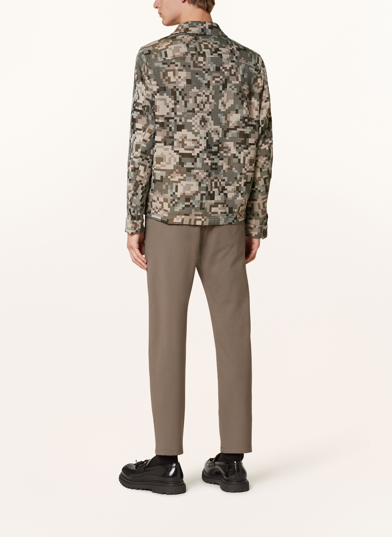 DRYKORN Jersey broek DEGER in joggingstijl Slim Fit: KAKI