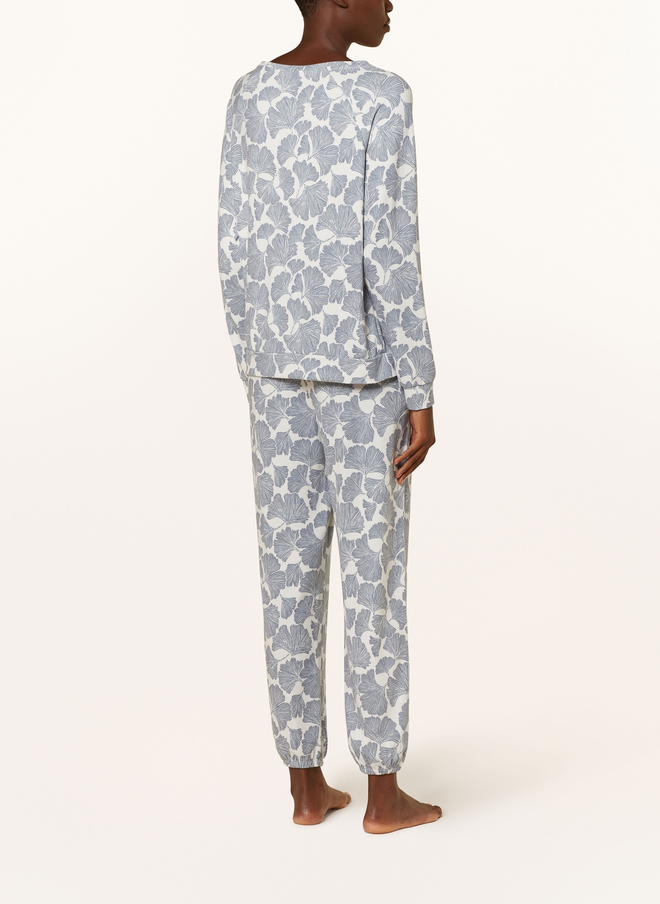 Juvia Schlafhose: BLAUGRAU / ECRU