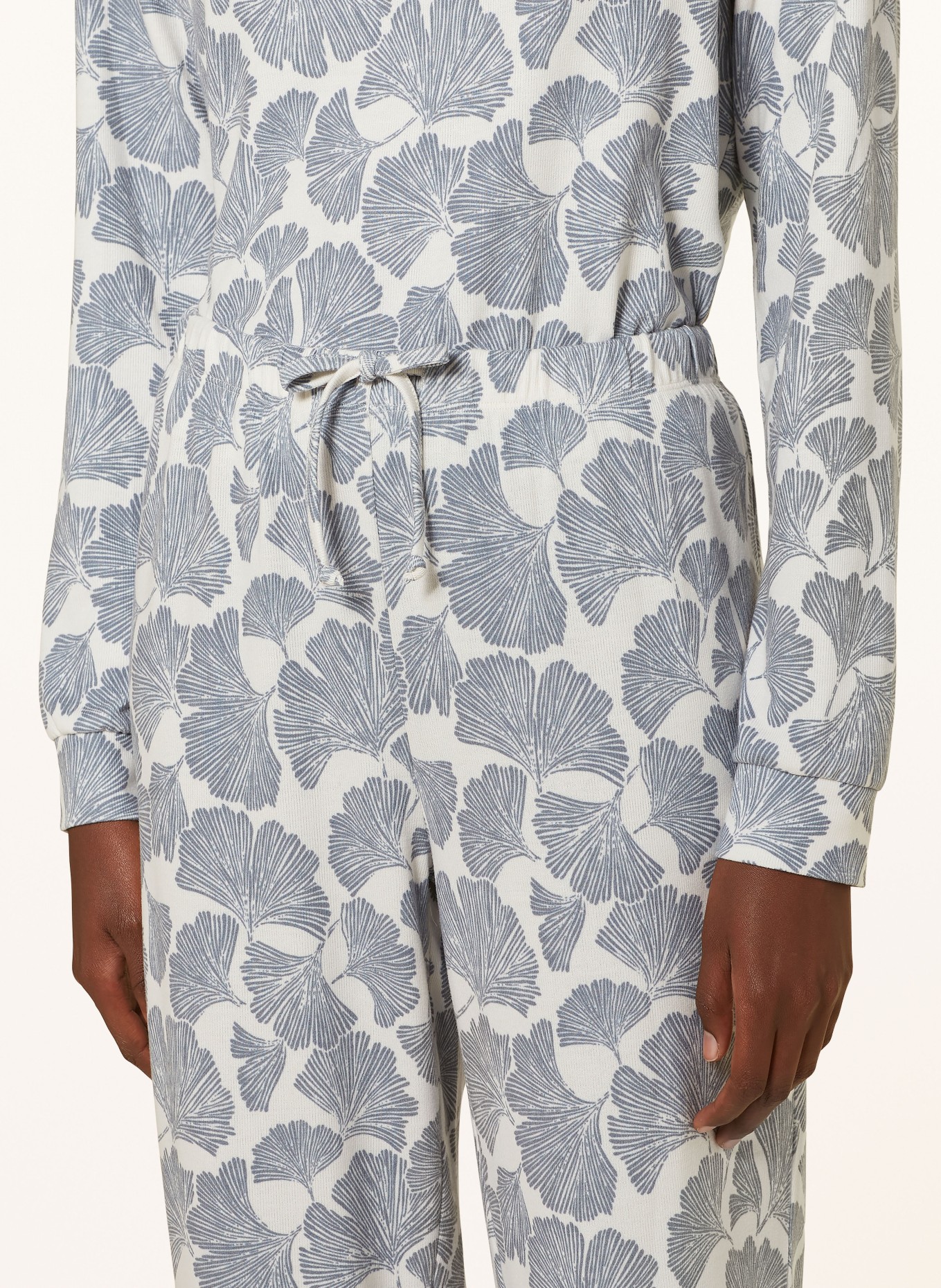 Juvia Schlafhose: BLAUGRAU / ECRU