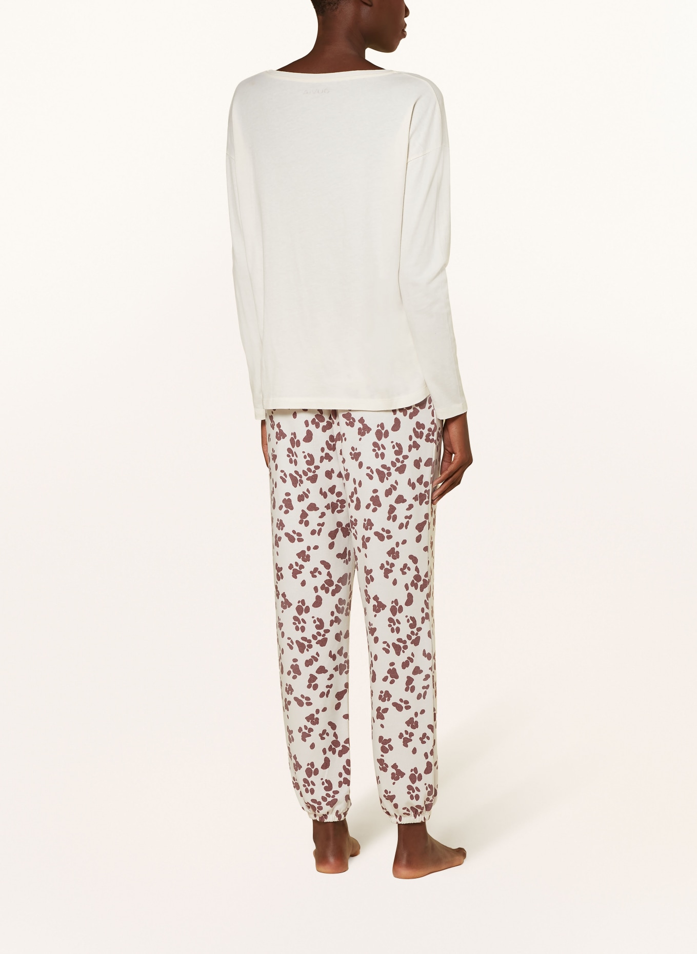 Juvia Pajama pants, Color: CREAM/ DUSKY PINK (Image 3)